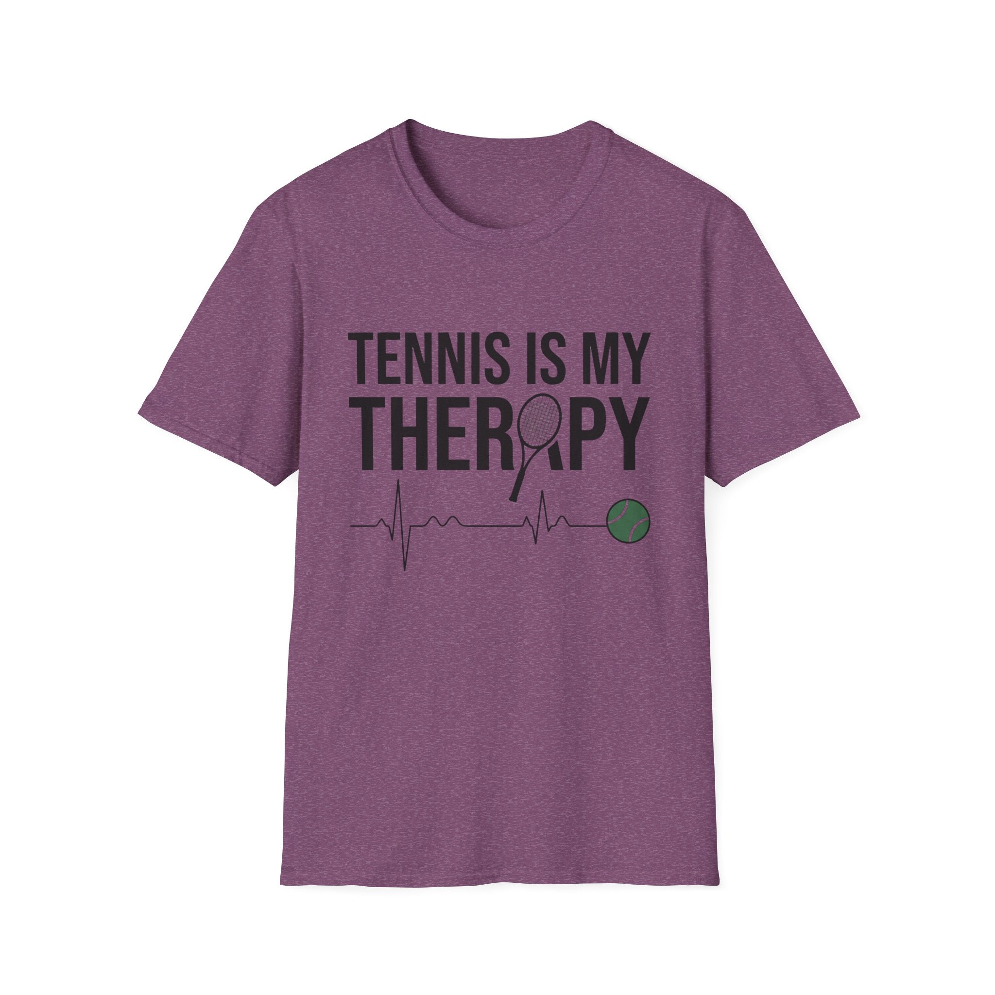 Tennis Is My Therapy T-Shirt — Funny Athletic Tennis Player Tee