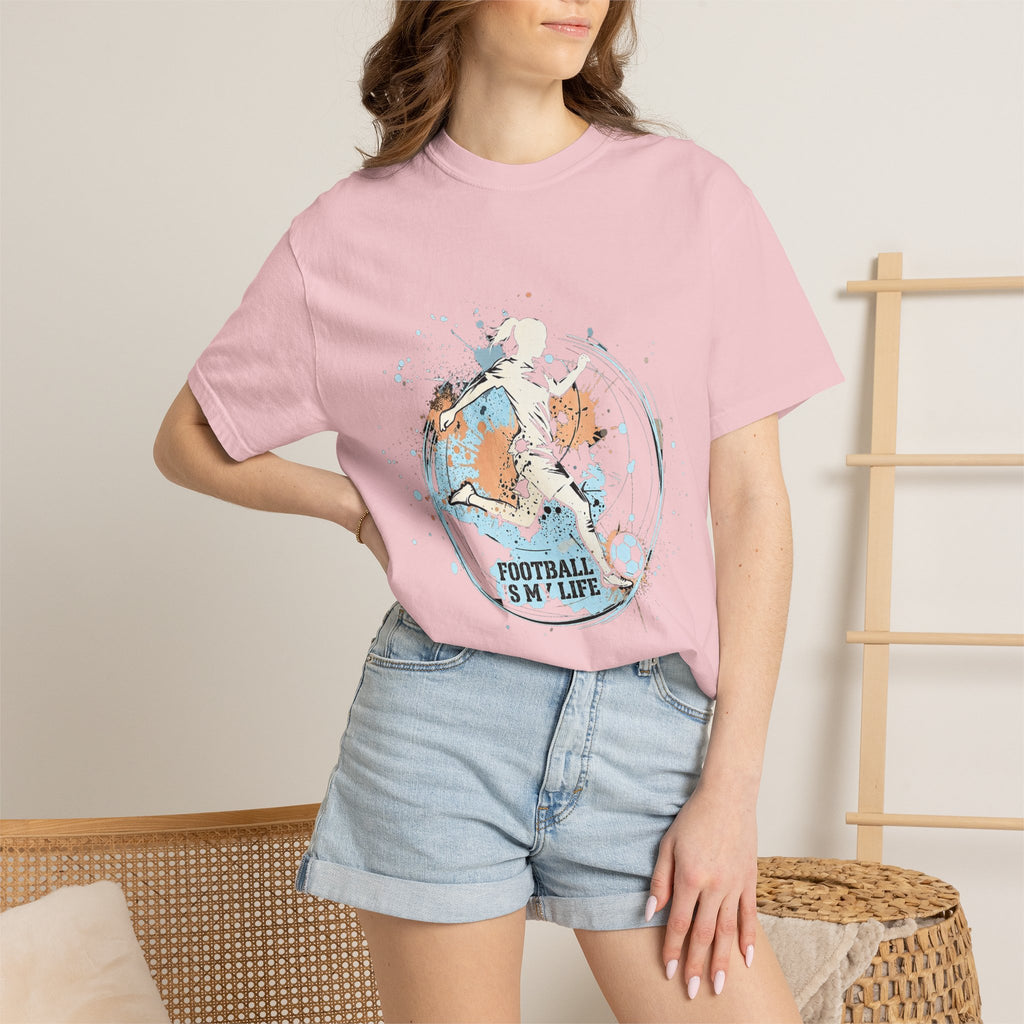 Football Is My Life T-Shirt — Girls' Football Player Tee