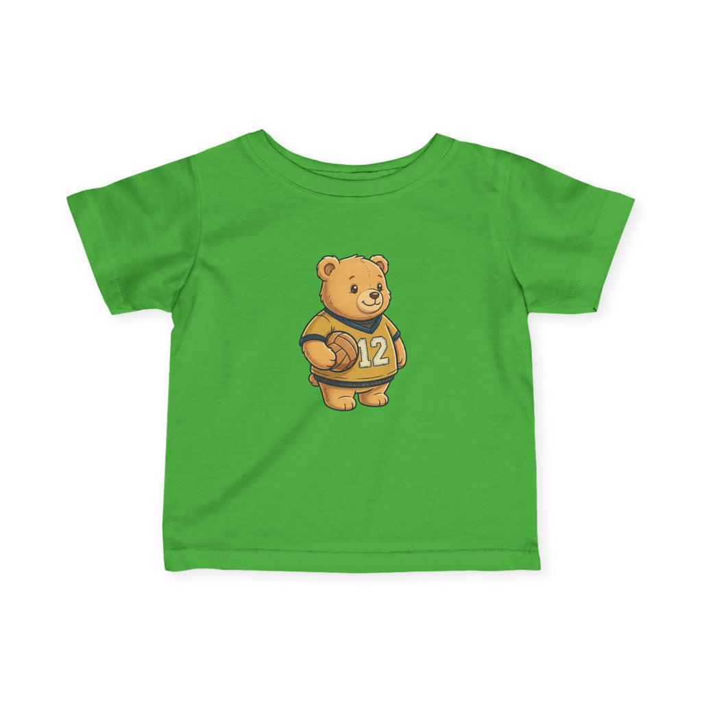 Infant Tee — Cute Teddy Football Jersey (Number 12)