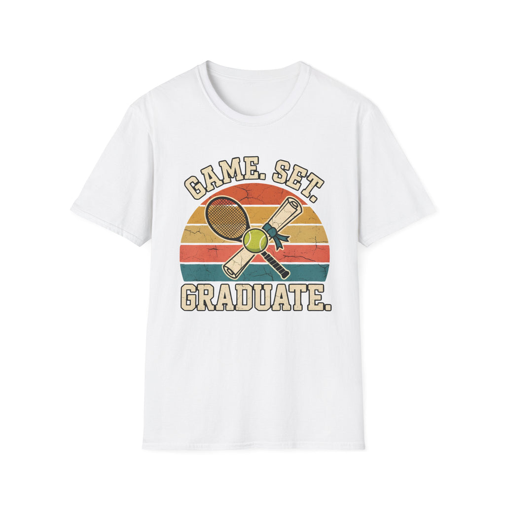 game set graduate Tennis T-shirt
