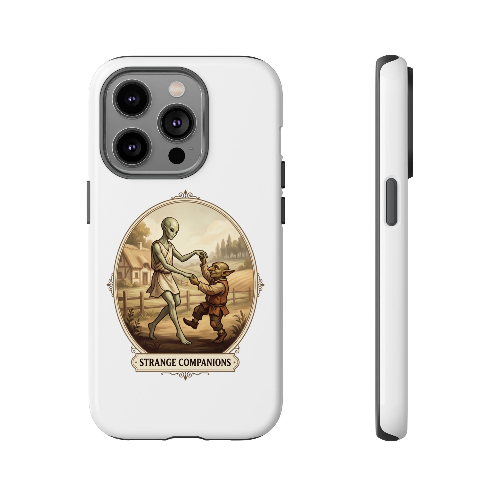 Phone Case — Vintage 'Strange Companions' Alien & Child Illustration