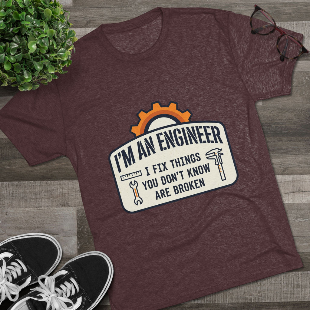 Engineer T‑Shirt – "I'm An Engineer: I Fix Things You Don't Know Are Broken" Graphic Tee