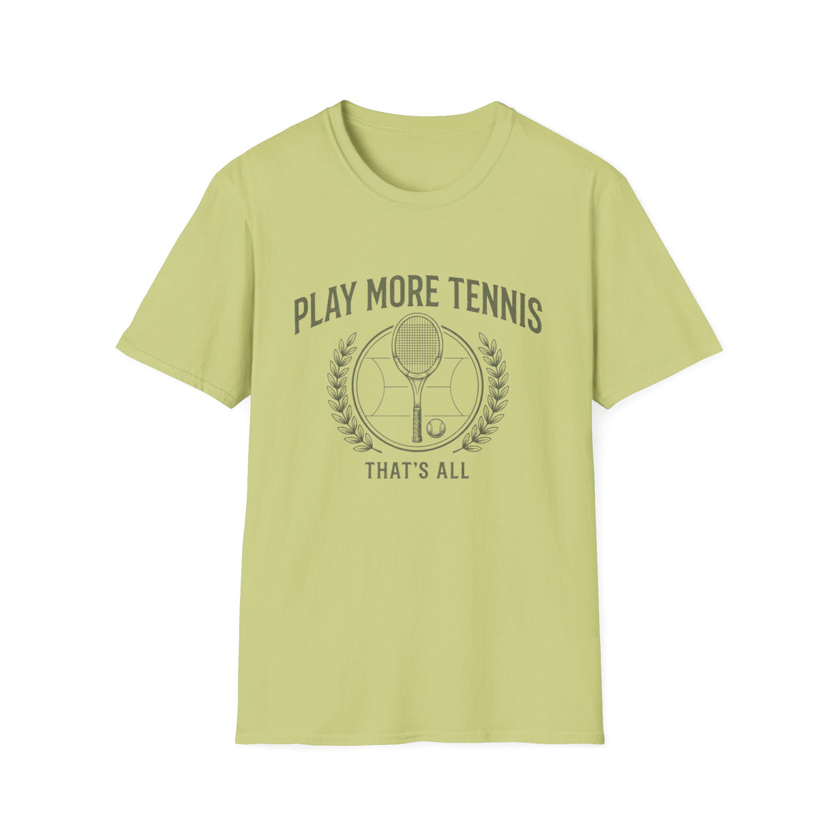 Play More Tennis T-Shirt — 'Play More Tennis That's All' Vintage Tennis Shirt