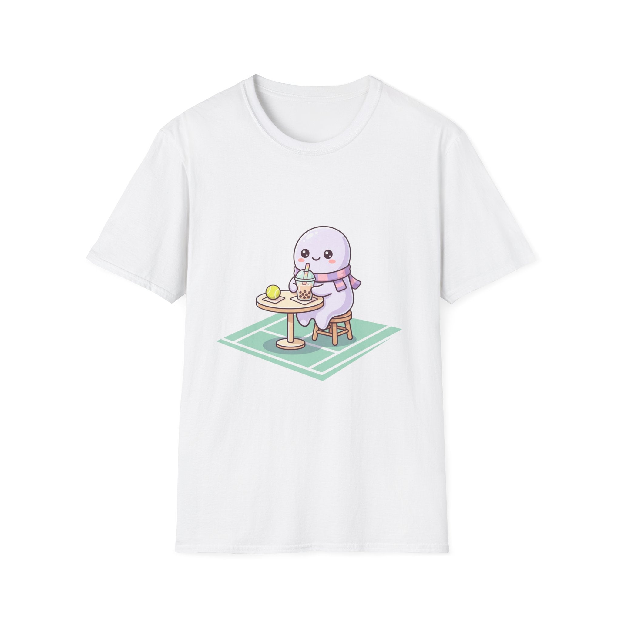 Cute Seal Cafe T-Shirt — Kawaii Sea Otter Drinking Bubble Tea