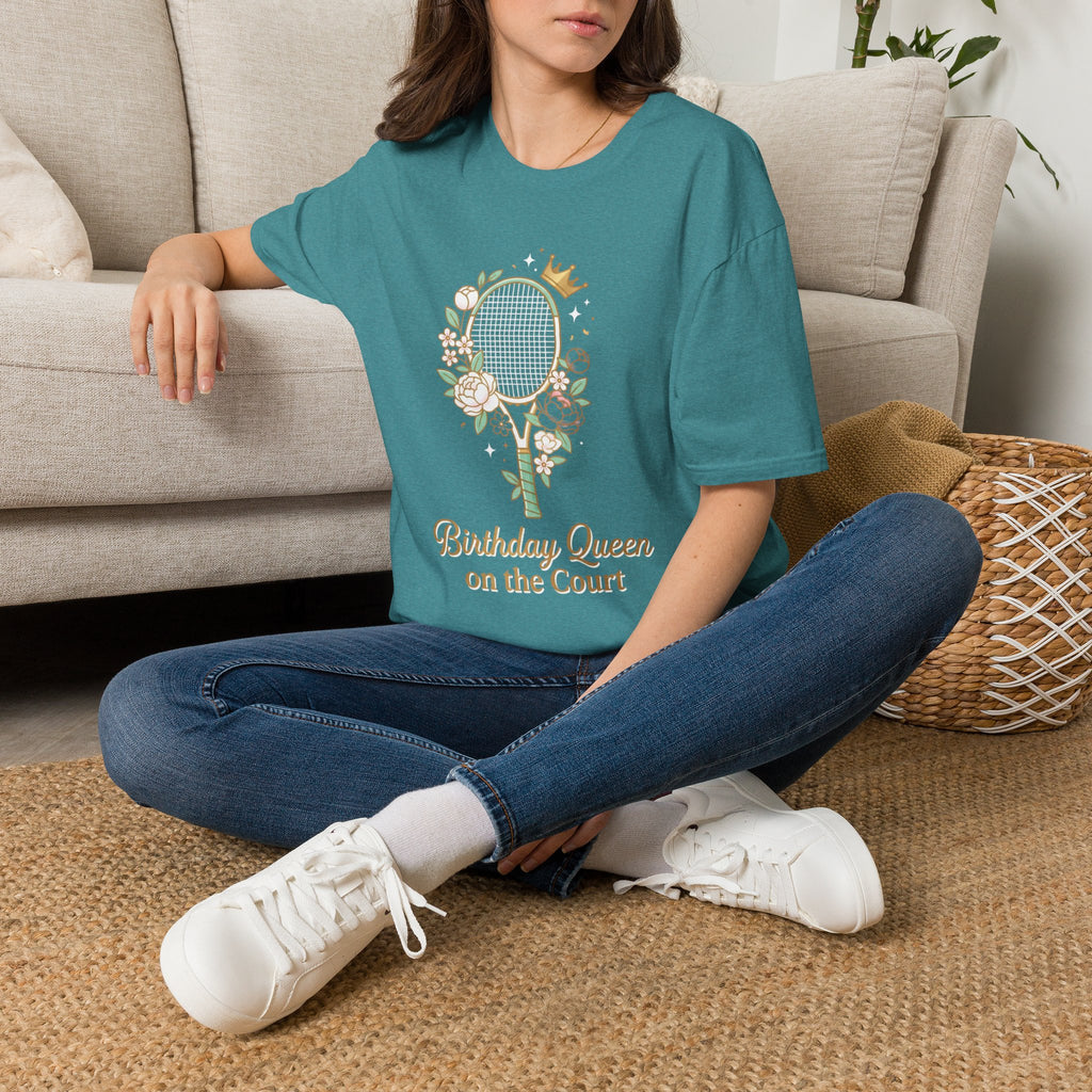 Birthday Queen on the Court Tennis Tee