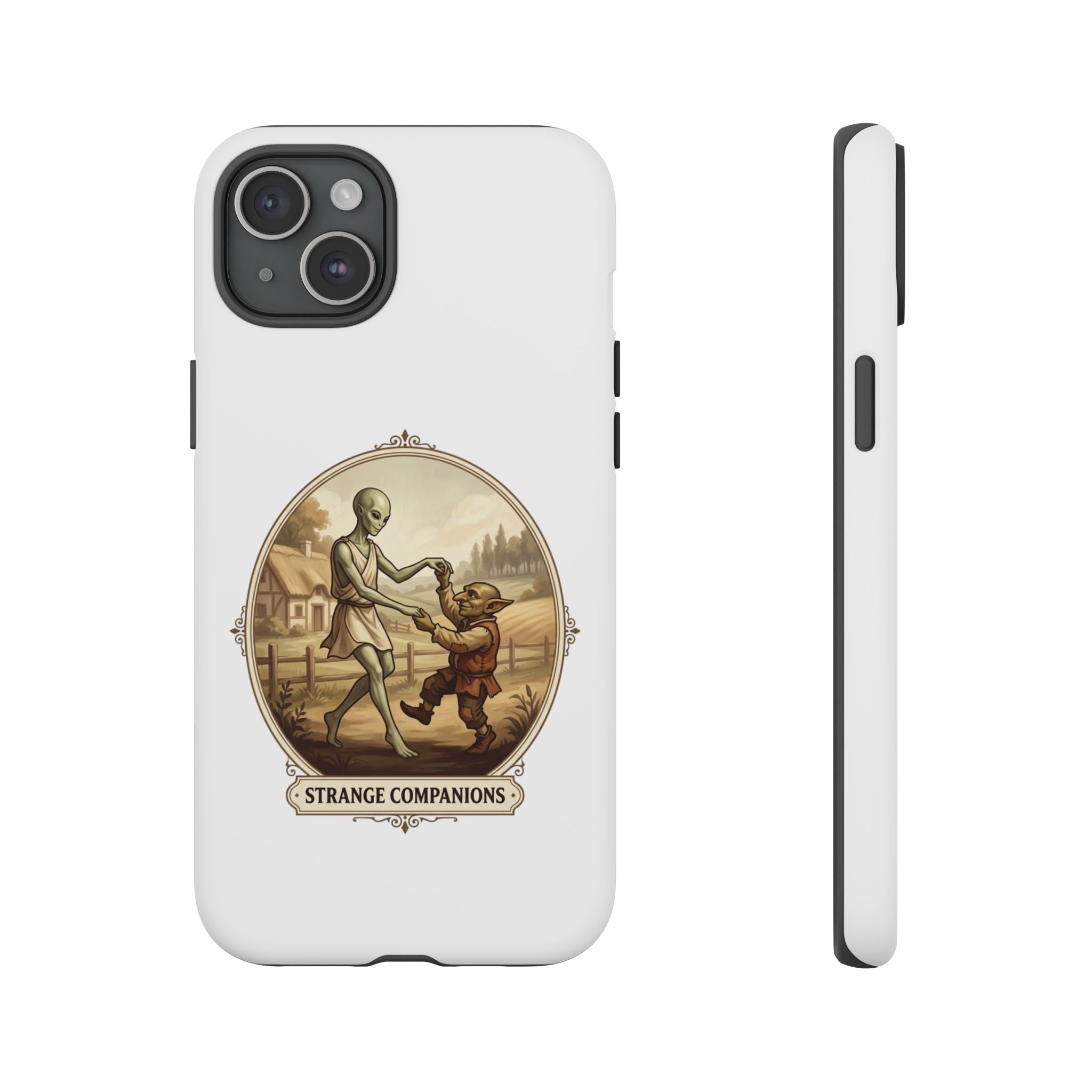 Phone Case — Vintage 'Strange Companions' Alien & Child Illustration