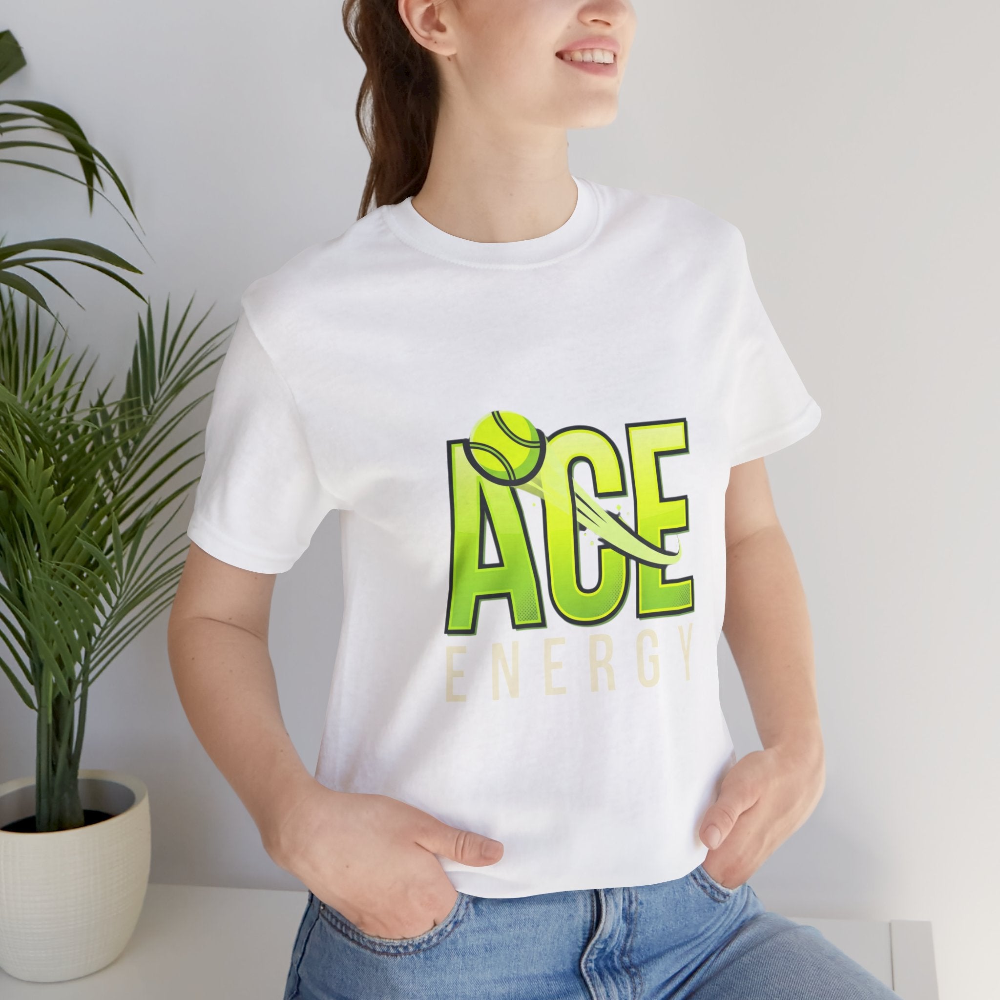T-Shirt — "Ace Energy" Tennis Graphic Tee