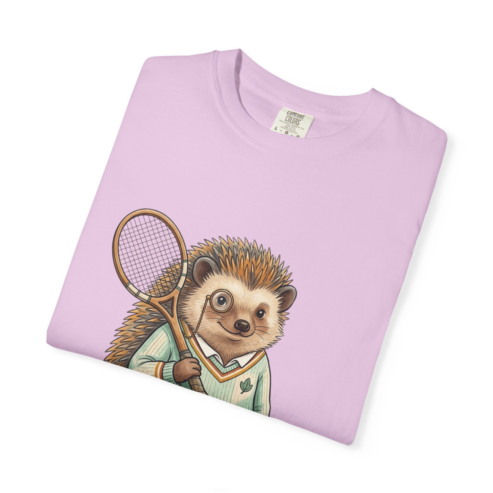 Hedgehog Tennis Player T‑Shirt — Cute Vintage Sports Animal Tee