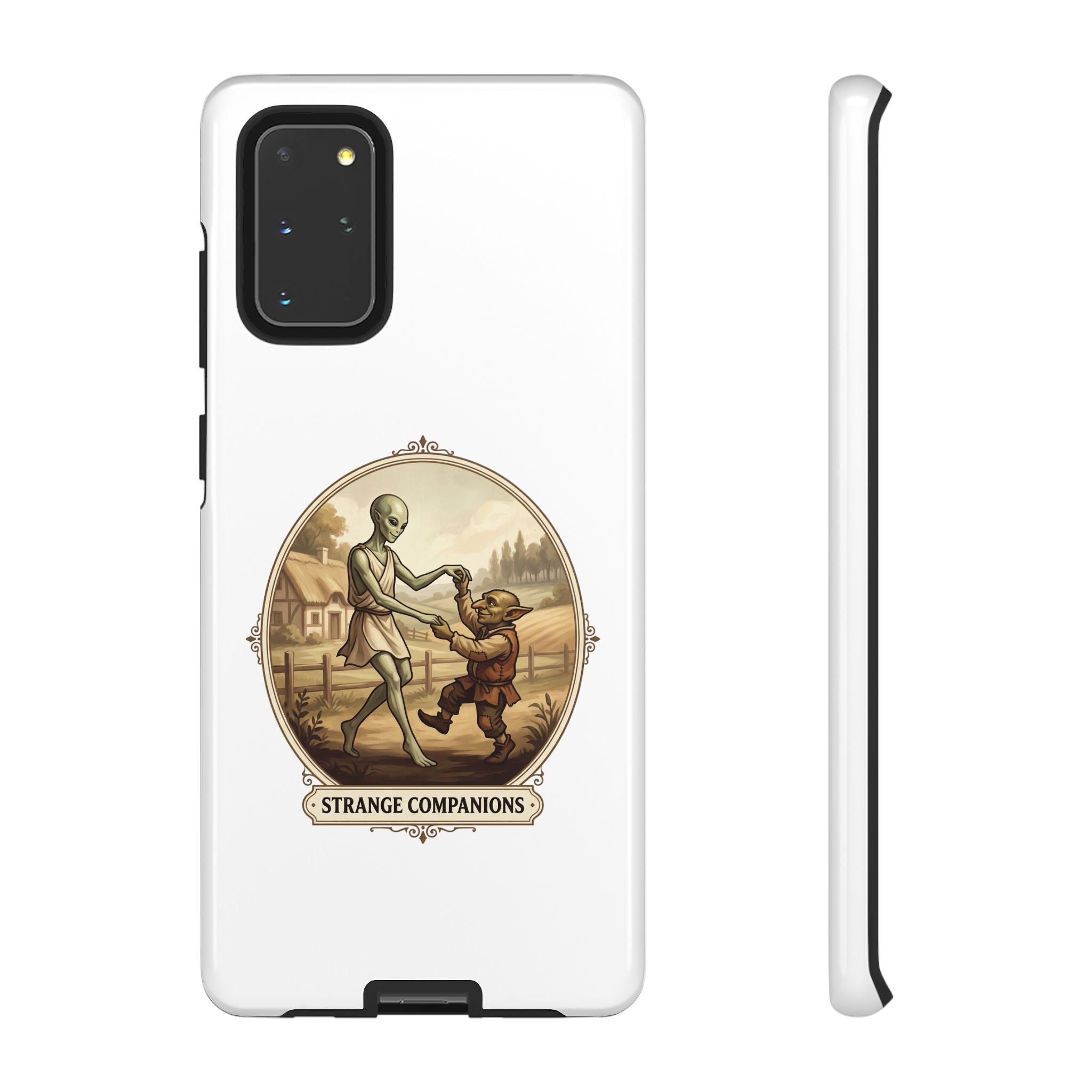 Phone Case — Vintage 'Strange Companions' Alien & Child Illustration