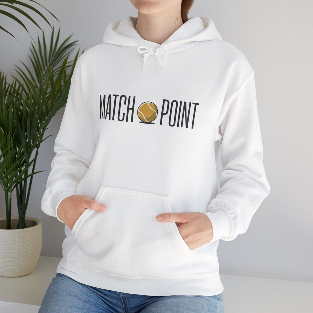 Match Point Tennis Hoodie — 'MATCH POINT' Graphic Pullover