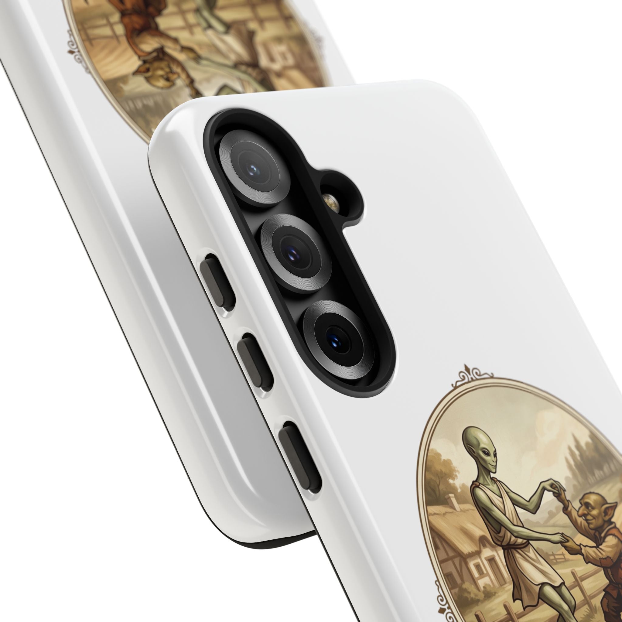 Phone Case — Vintage 'Strange Companions' Alien & Child Illustration