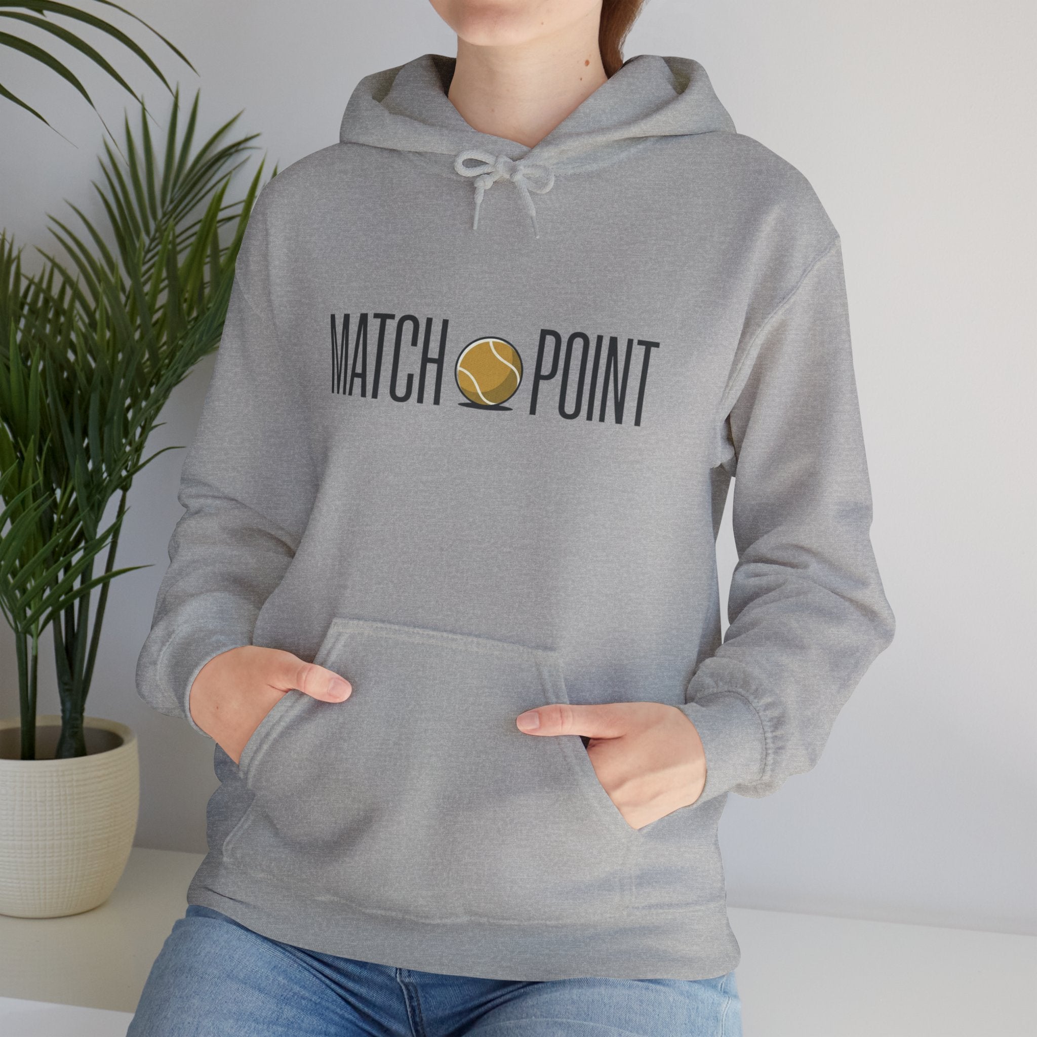 Match Point Tennis Hoodie — 'MATCH POINT' Graphic Pullover