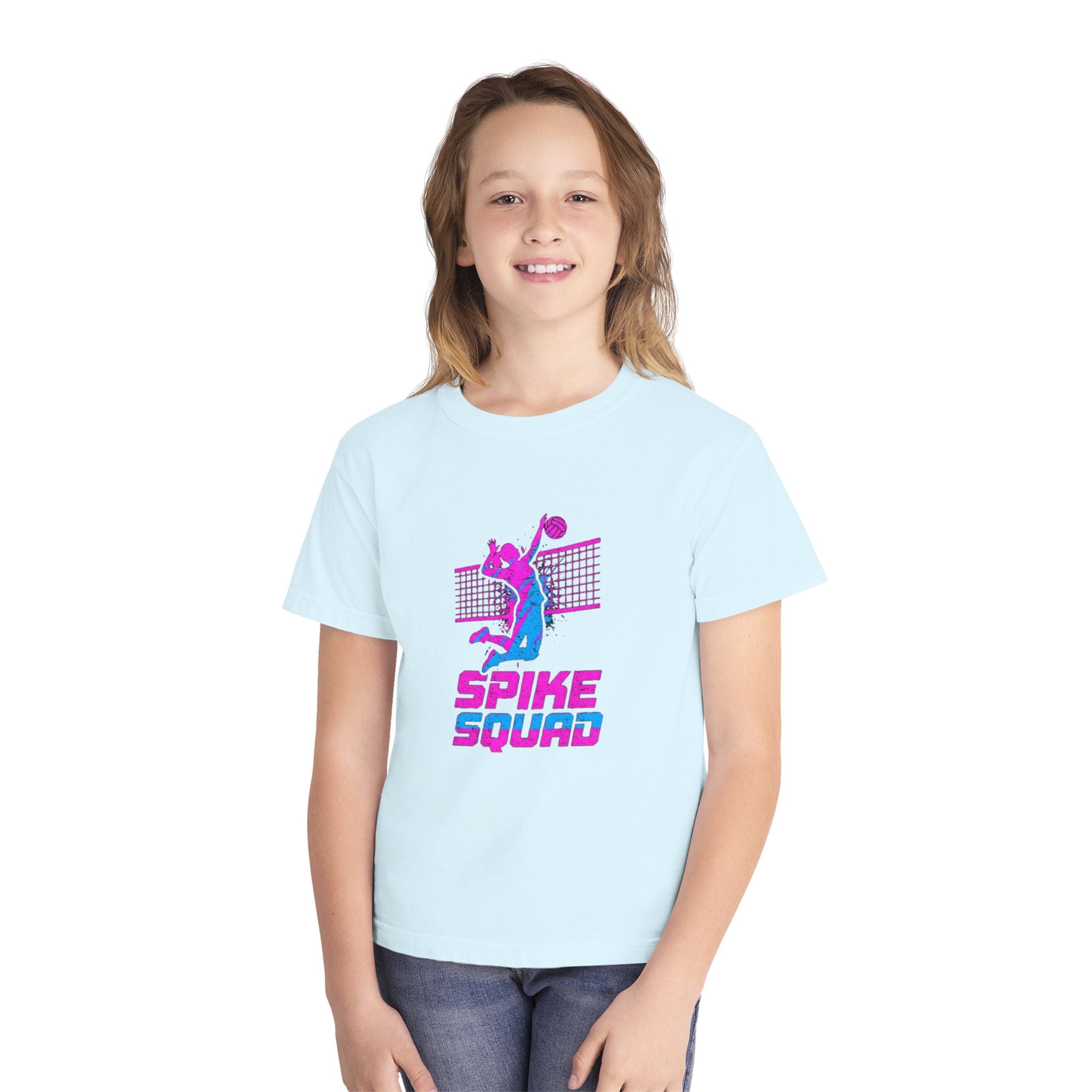 Youth Volleyball Tee — Retro ‘Spike Squad’ Graphic