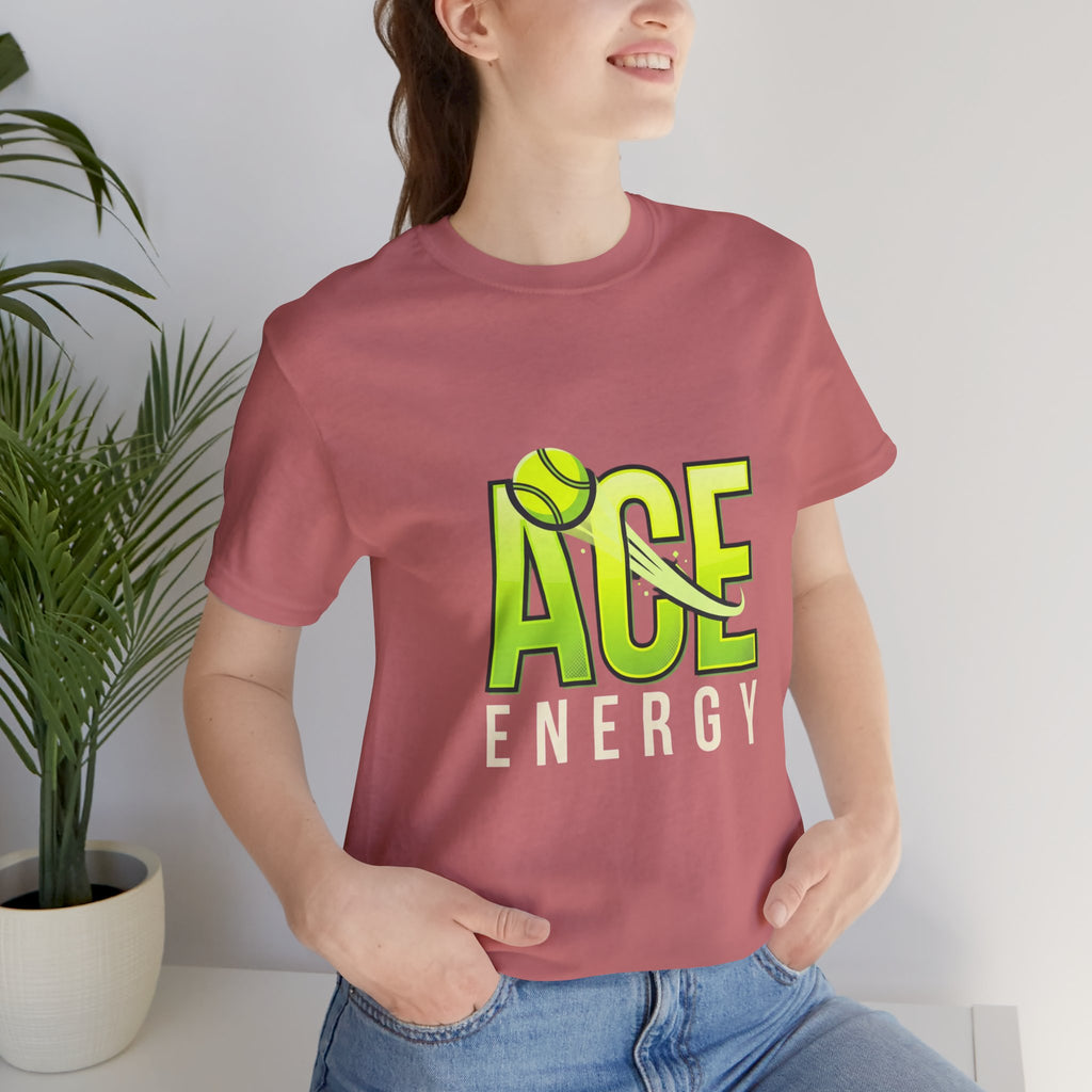 T-Shirt — "Ace Energy" Tennis Graphic Tee