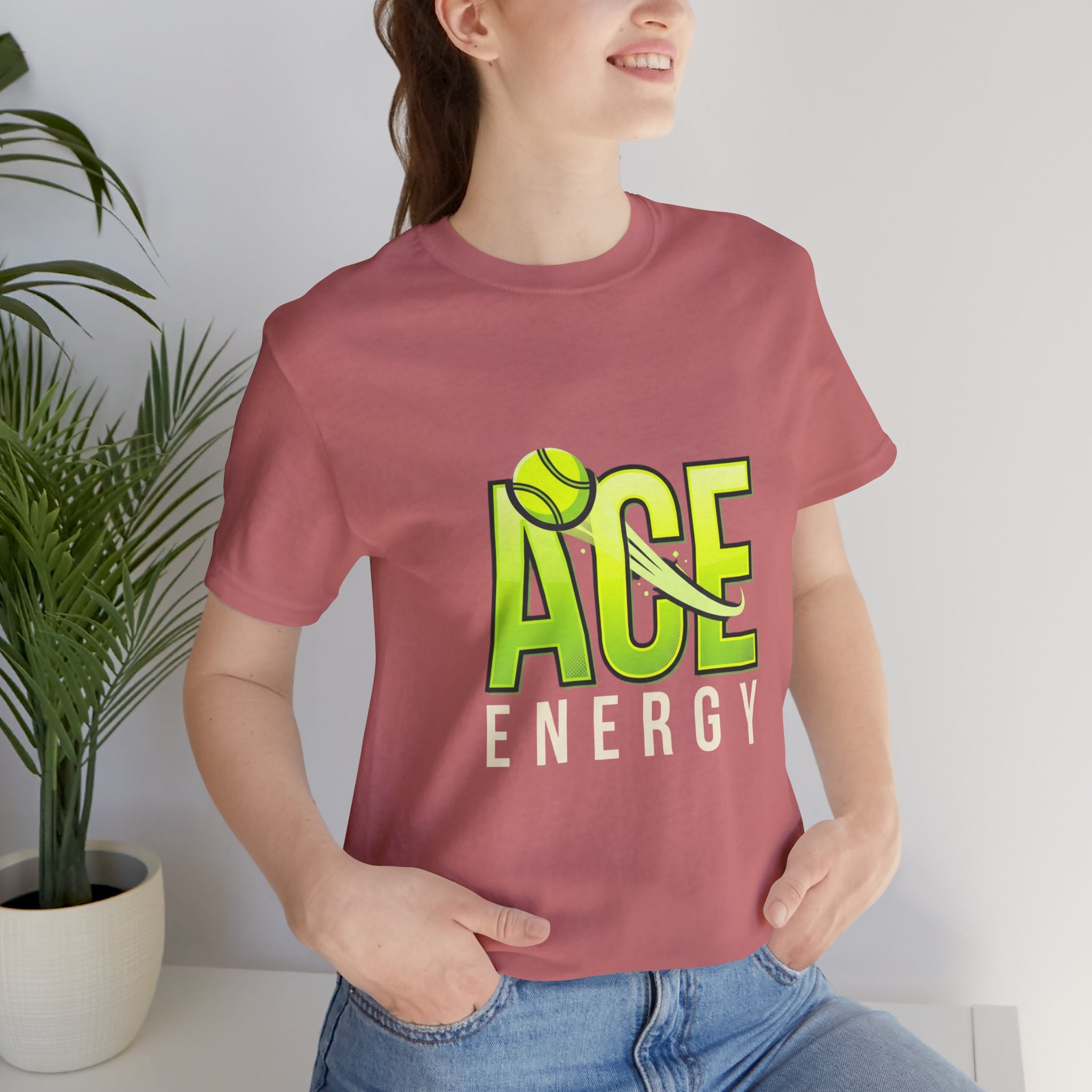 T-Shirt — "Ace Energy" Tennis Graphic Tee