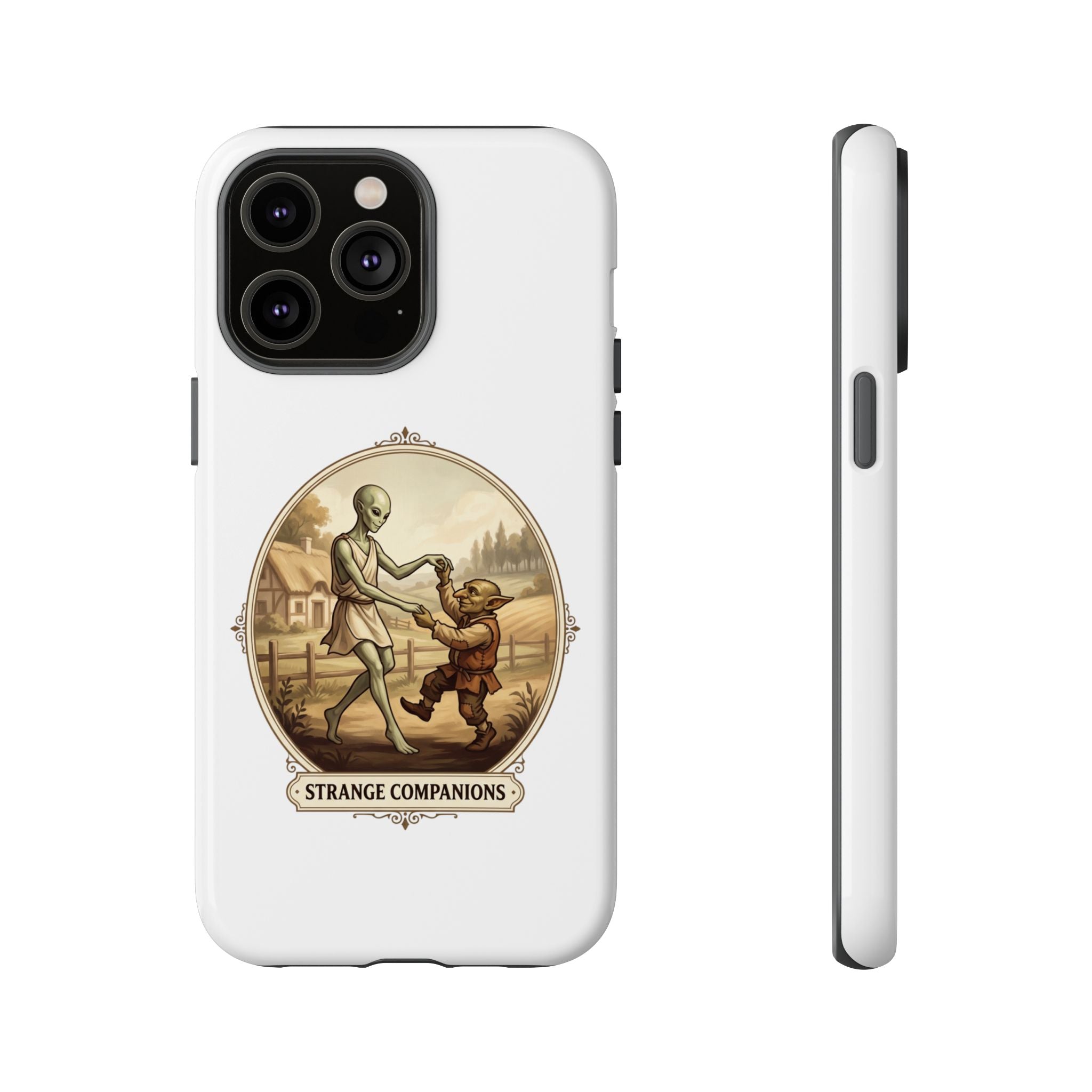 Phone Case — Vintage 'Strange Companions' Alien & Child Illustration