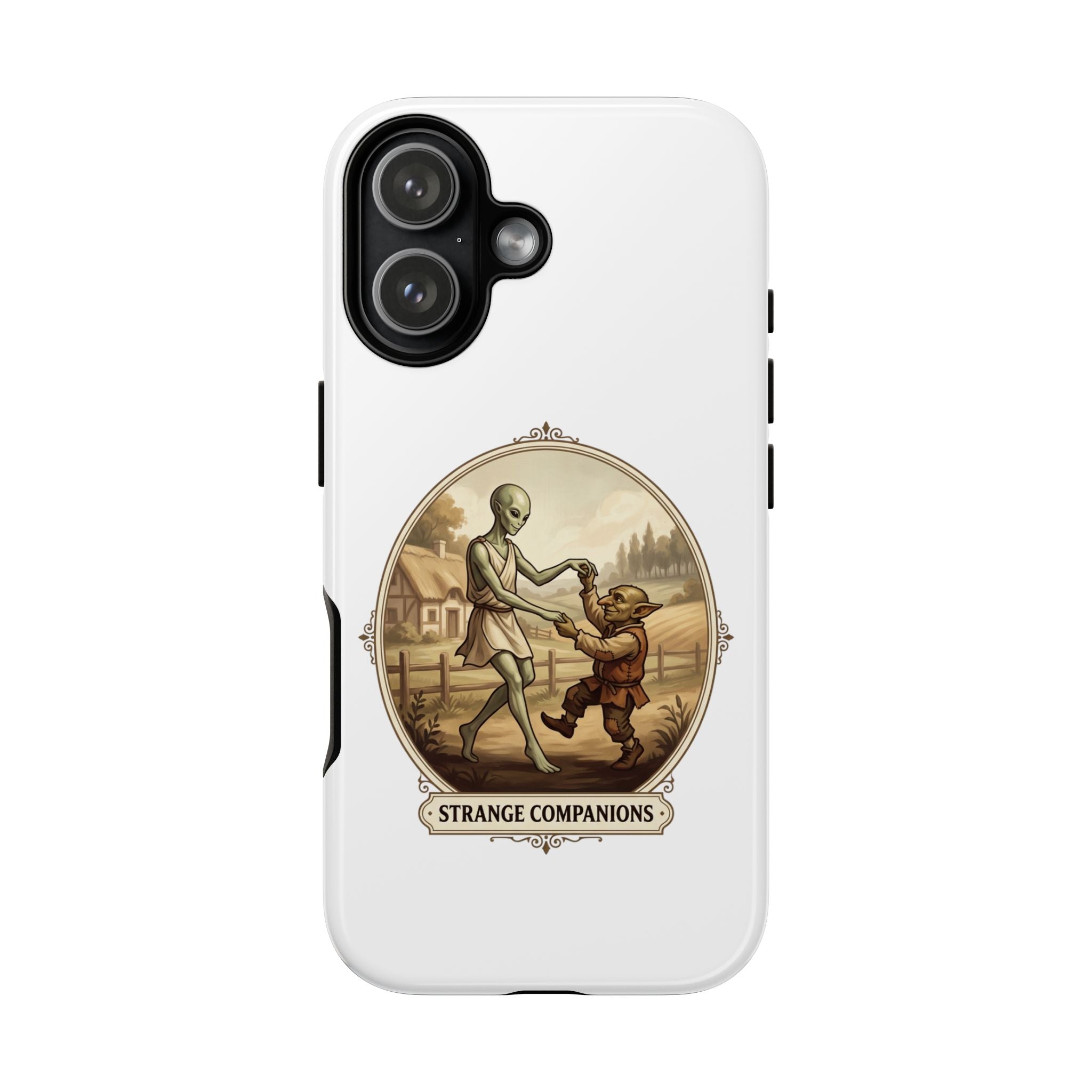 Phone Case — Vintage 'Strange Companions' Alien & Child Illustration