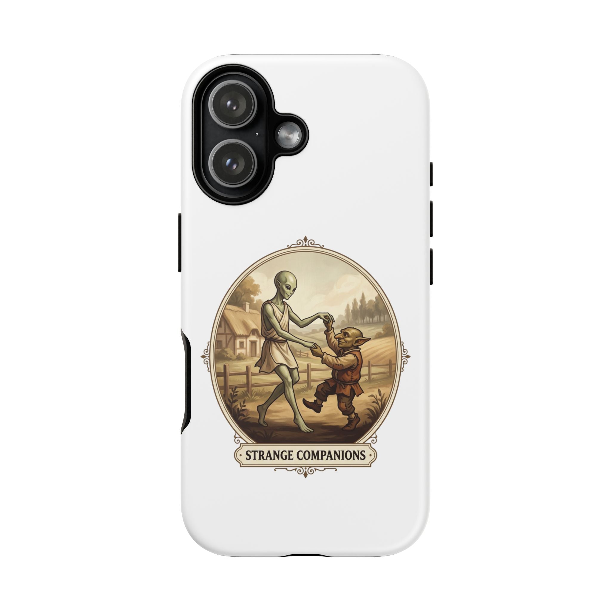 Phone Case — Vintage 'Strange Companions' Alien & Child Illustration