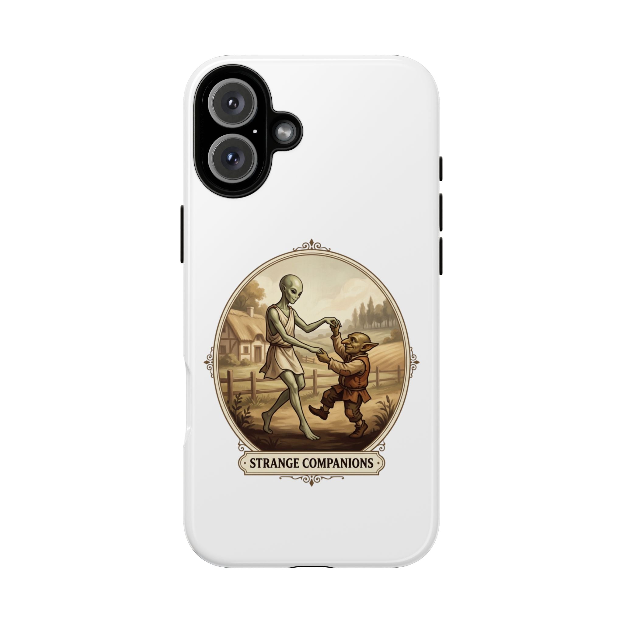 Phone Case — Vintage 'Strange Companions' Alien & Child Illustration