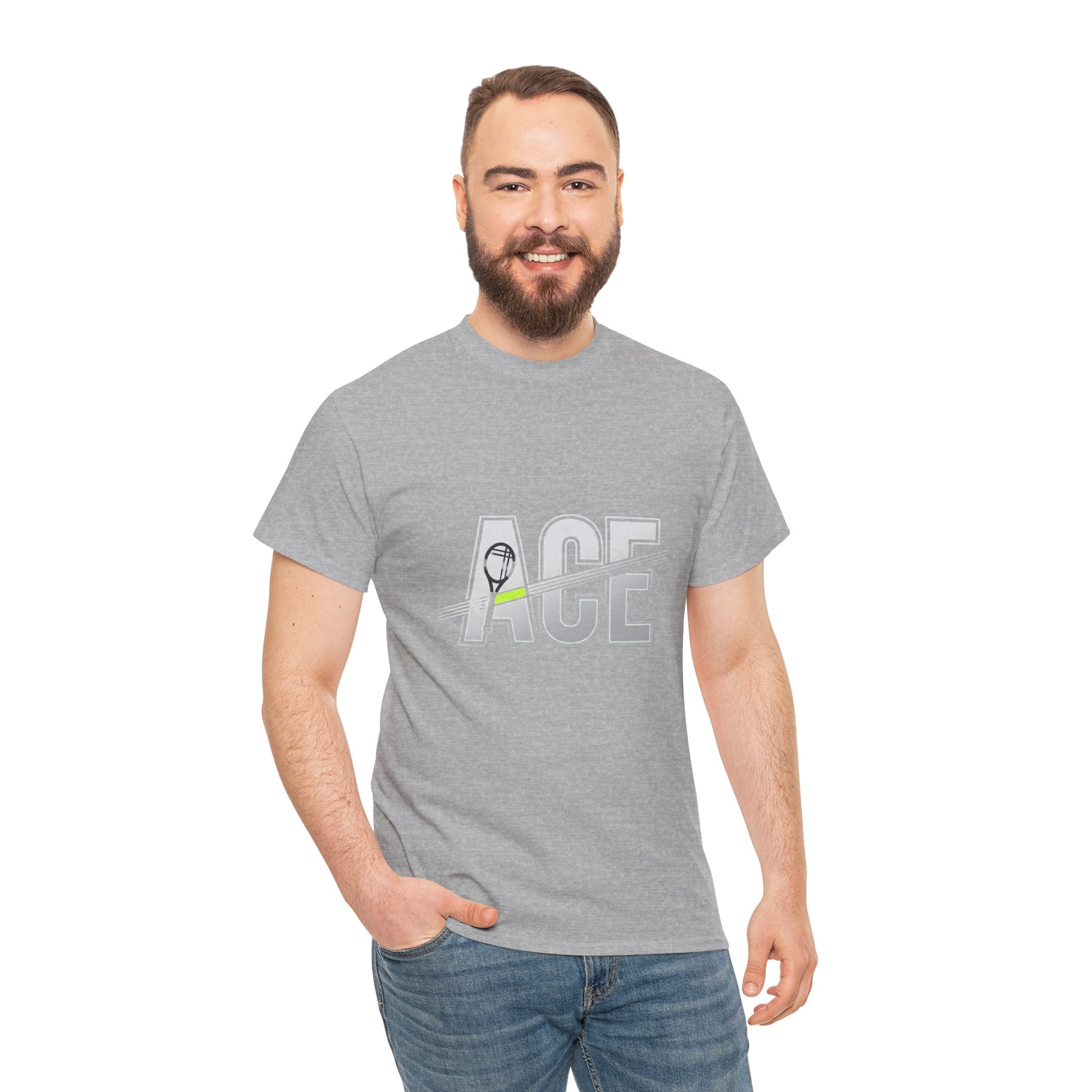 Ace Graphic Tee — Minimal Tennis 'ACE' Design