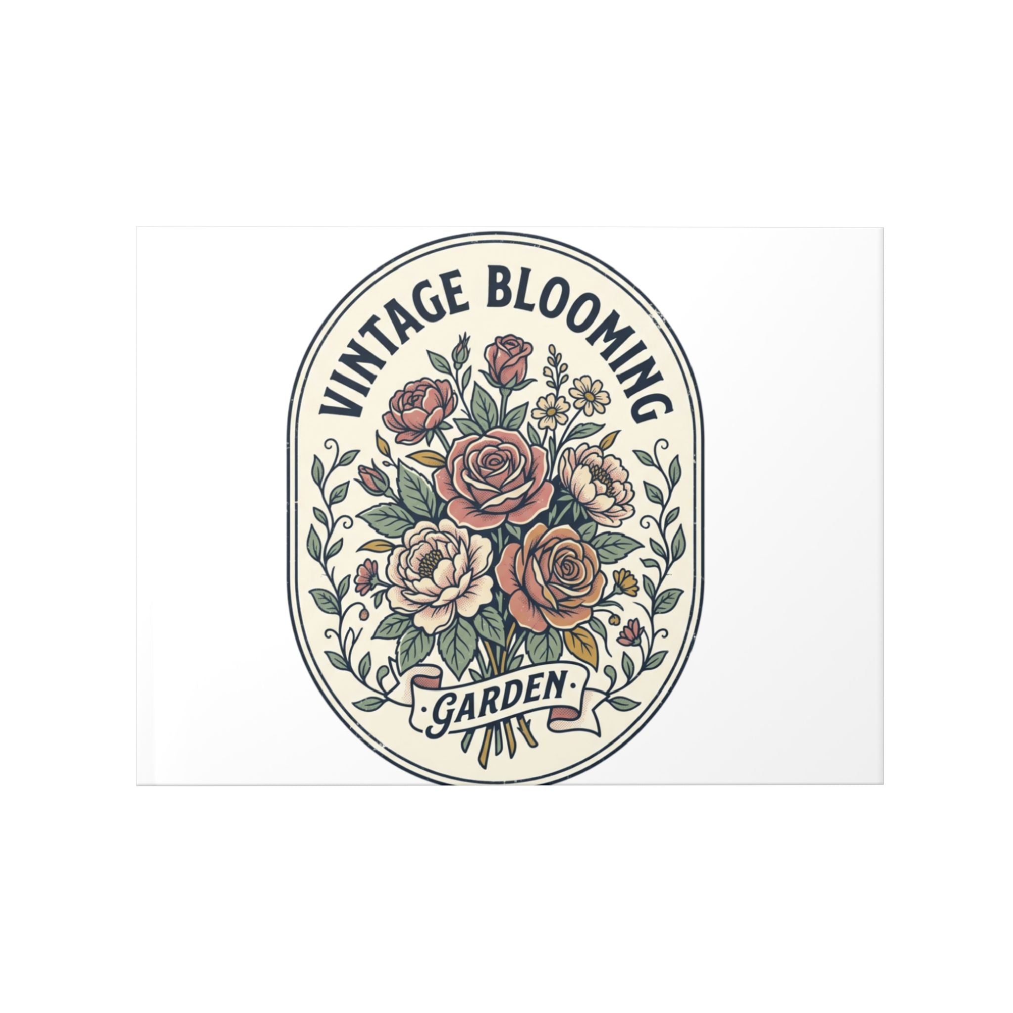 Vintage Blooming Garden Hardcover Photo Book — Floral Keepsake Album