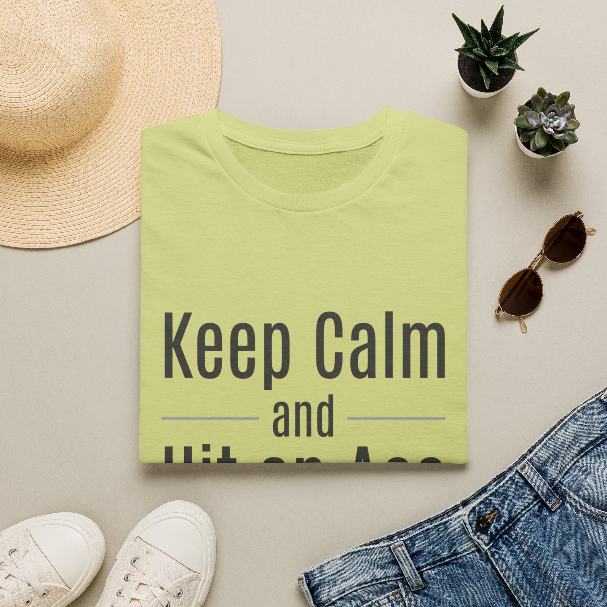 T-Shirt — Keep Calm and Hit an Ace Tennis Tee