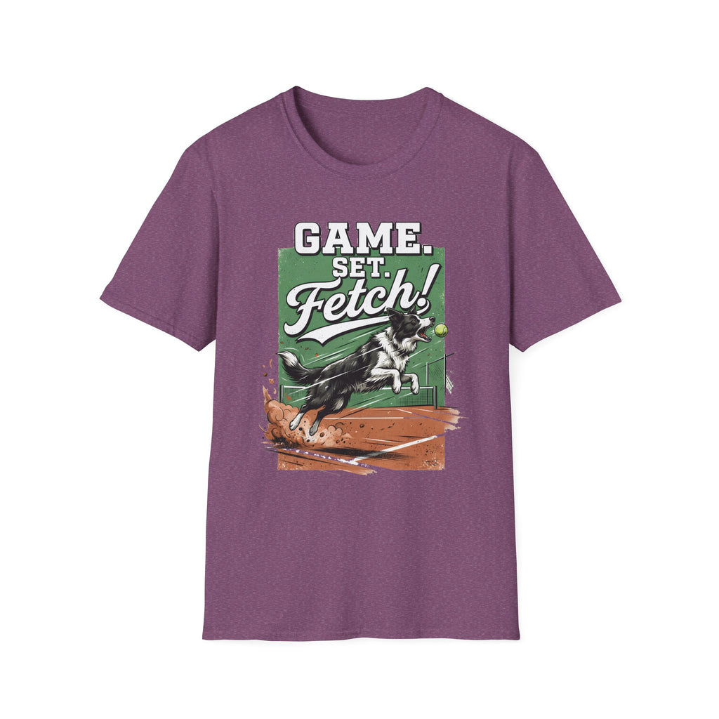 Game, Set, Fetch! Tennis Dog T-Shirt — Funny Pet Lover Athletic Tee