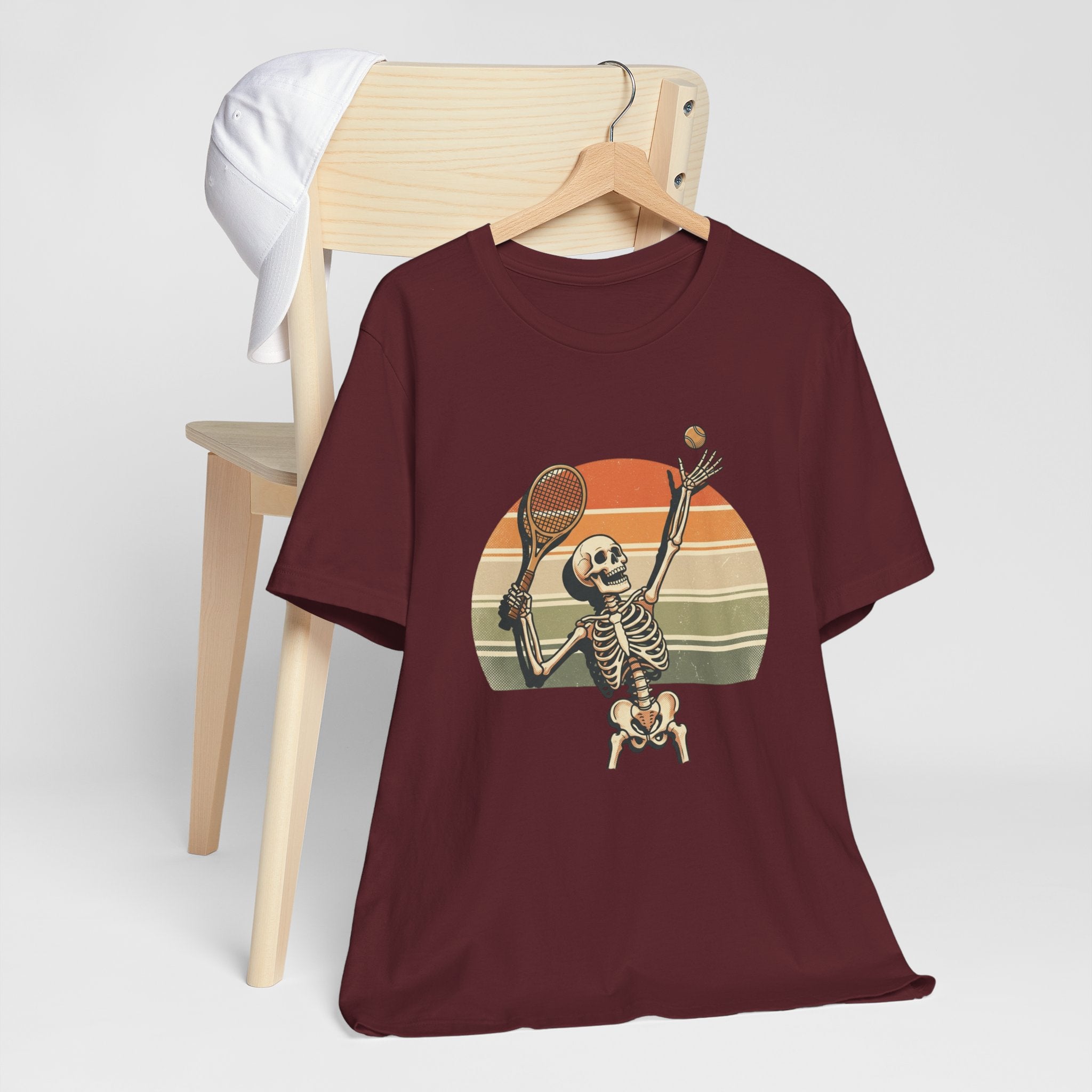 Skeleton Tennis Vintage Sunset Tee