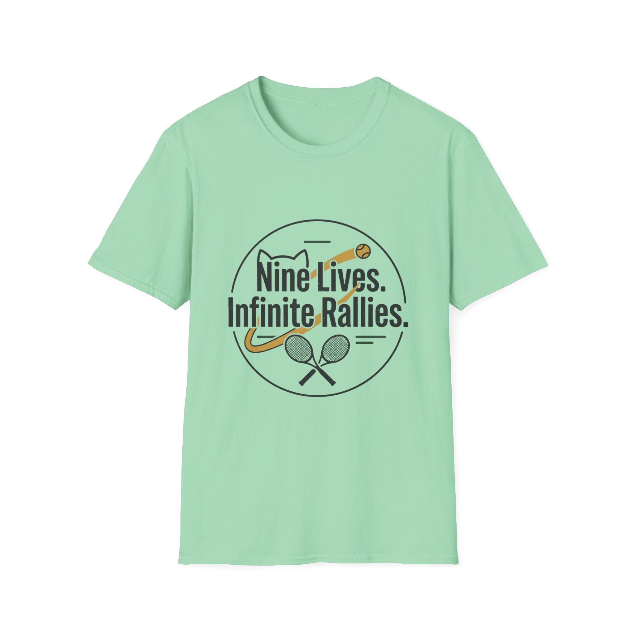 T-shirt Cat & Racket Graphic