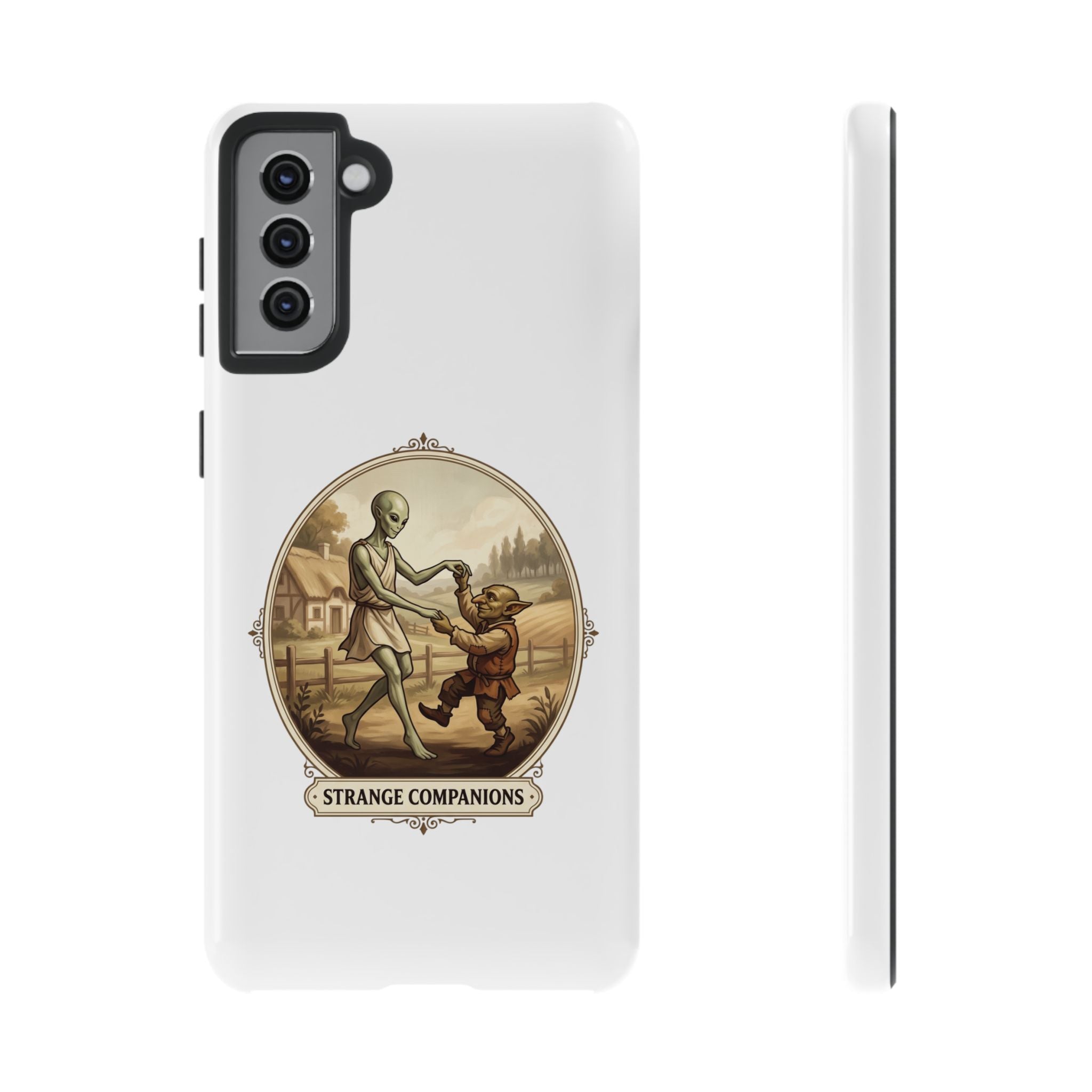 Phone Case — Vintage 'Strange Companions' Alien & Child Illustration