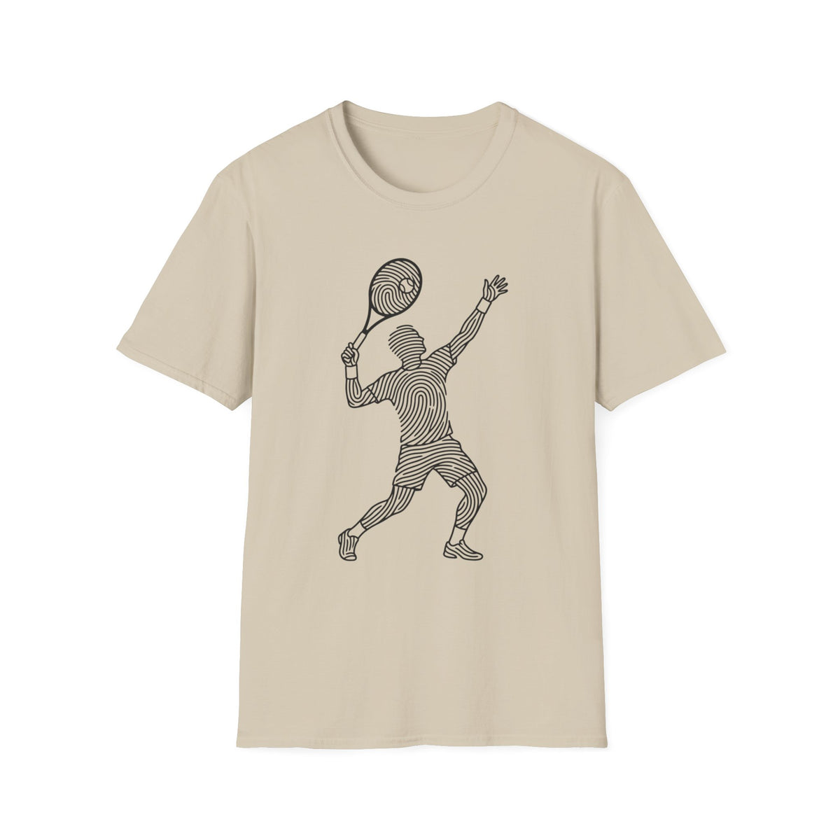 Tennis Player Sketch T-Shirt