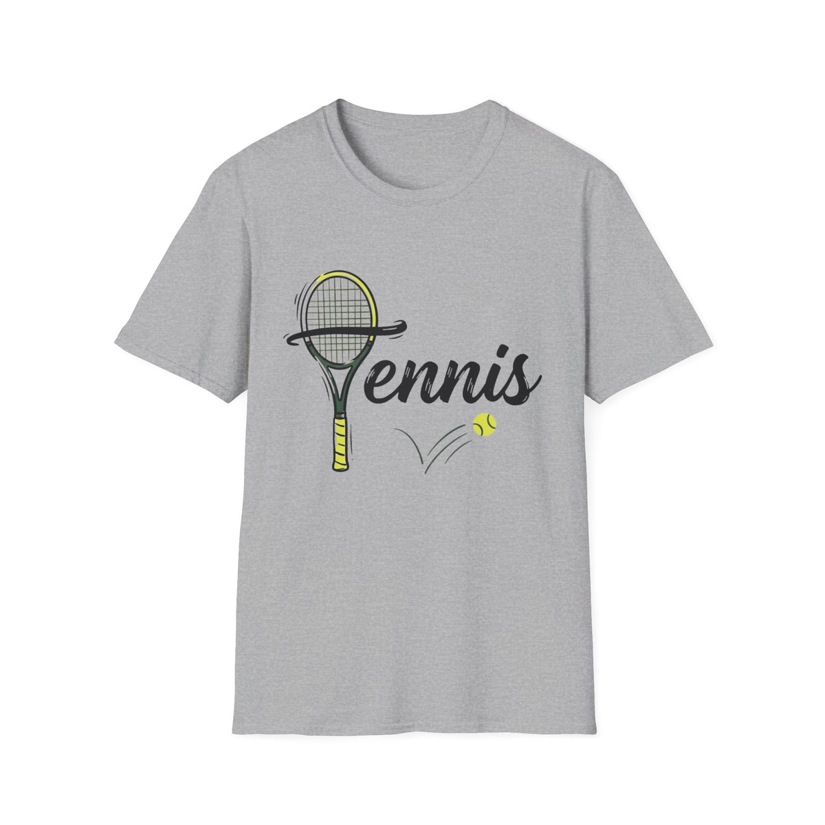 Tennis Graphic T-Shirt — Racket & Ball Athletic Tee