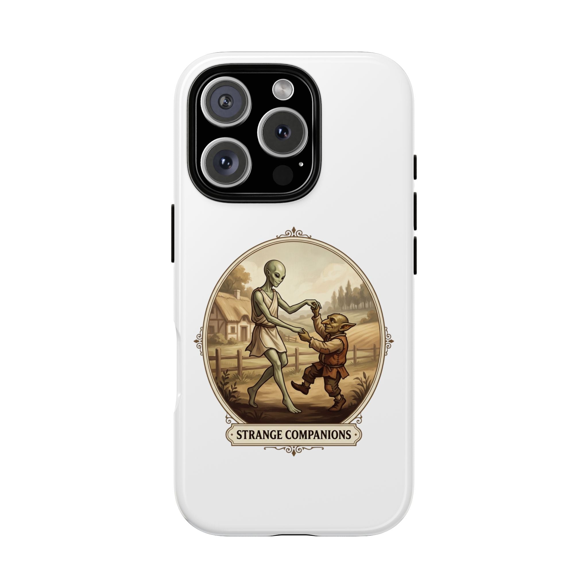 Phone Case — Vintage 'Strange Companions' Alien & Child Illustration