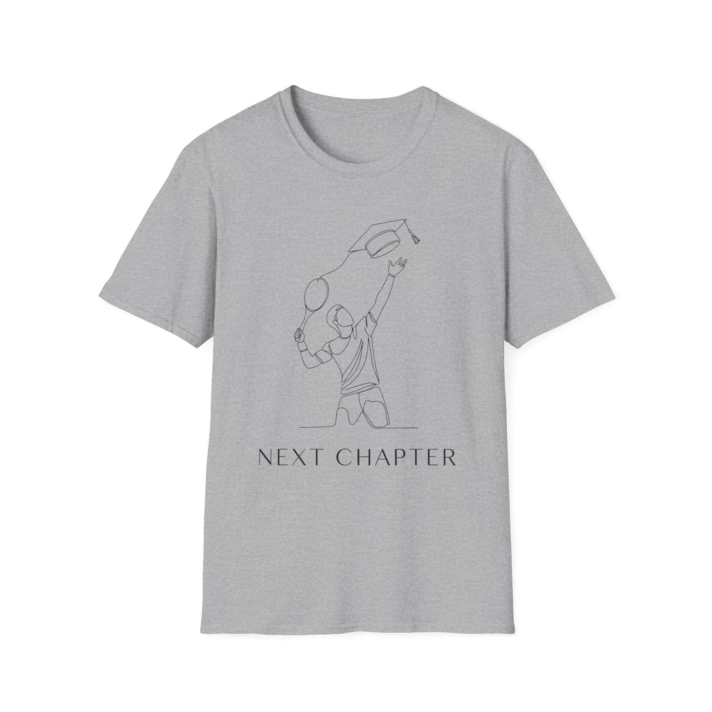 Graduation T-shirt — Minimal Line Art "Next Chapter"