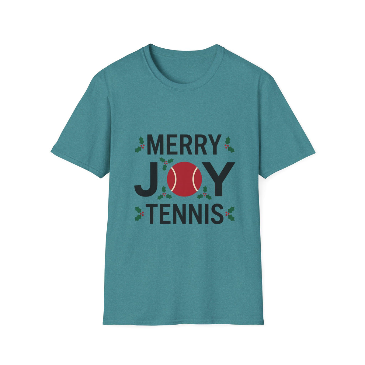 Merry Joy Tennis T-Shirt — Holiday Tennis Lover Christmas Tee
