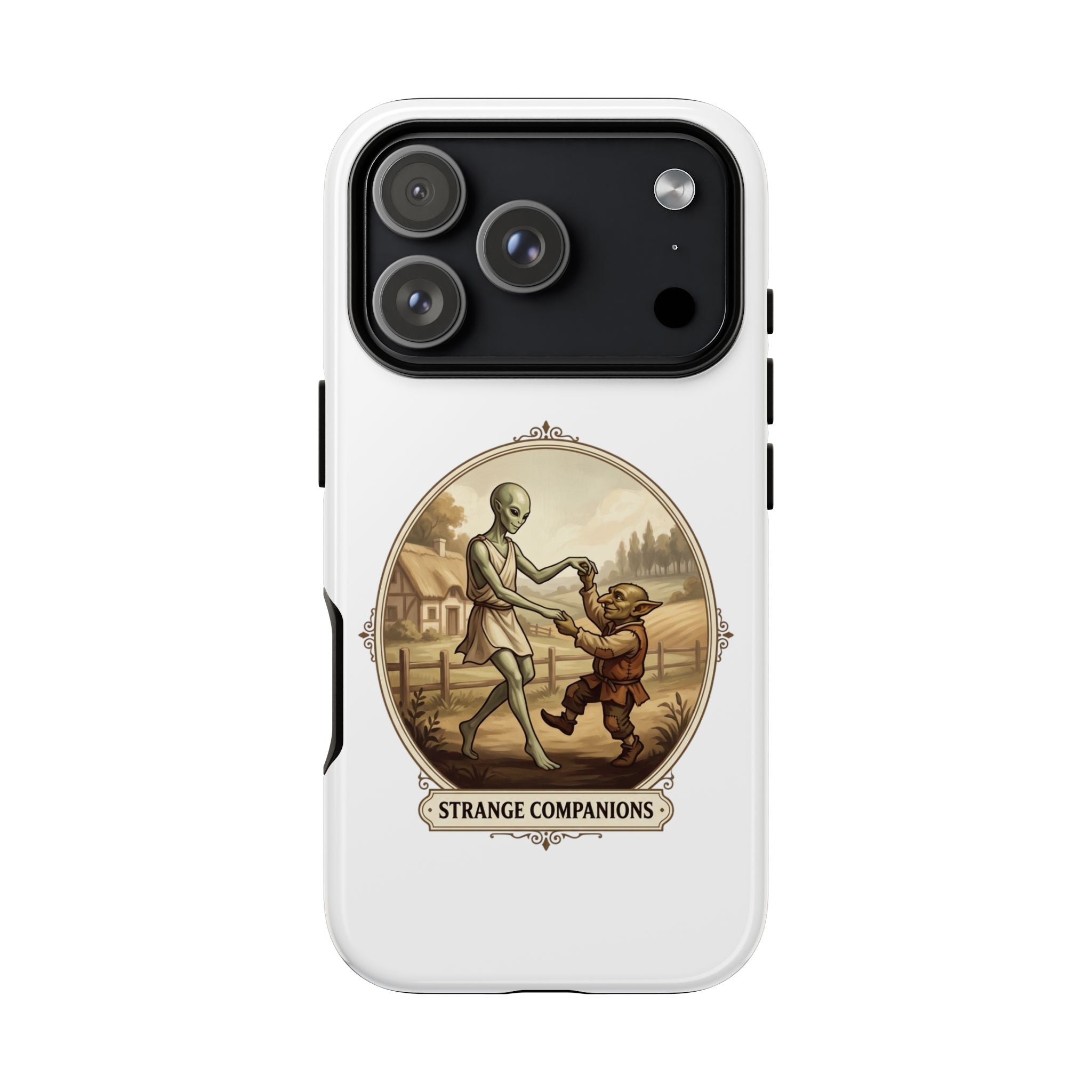 Phone Case — Vintage 'Strange Companions' Alien & Child Illustration