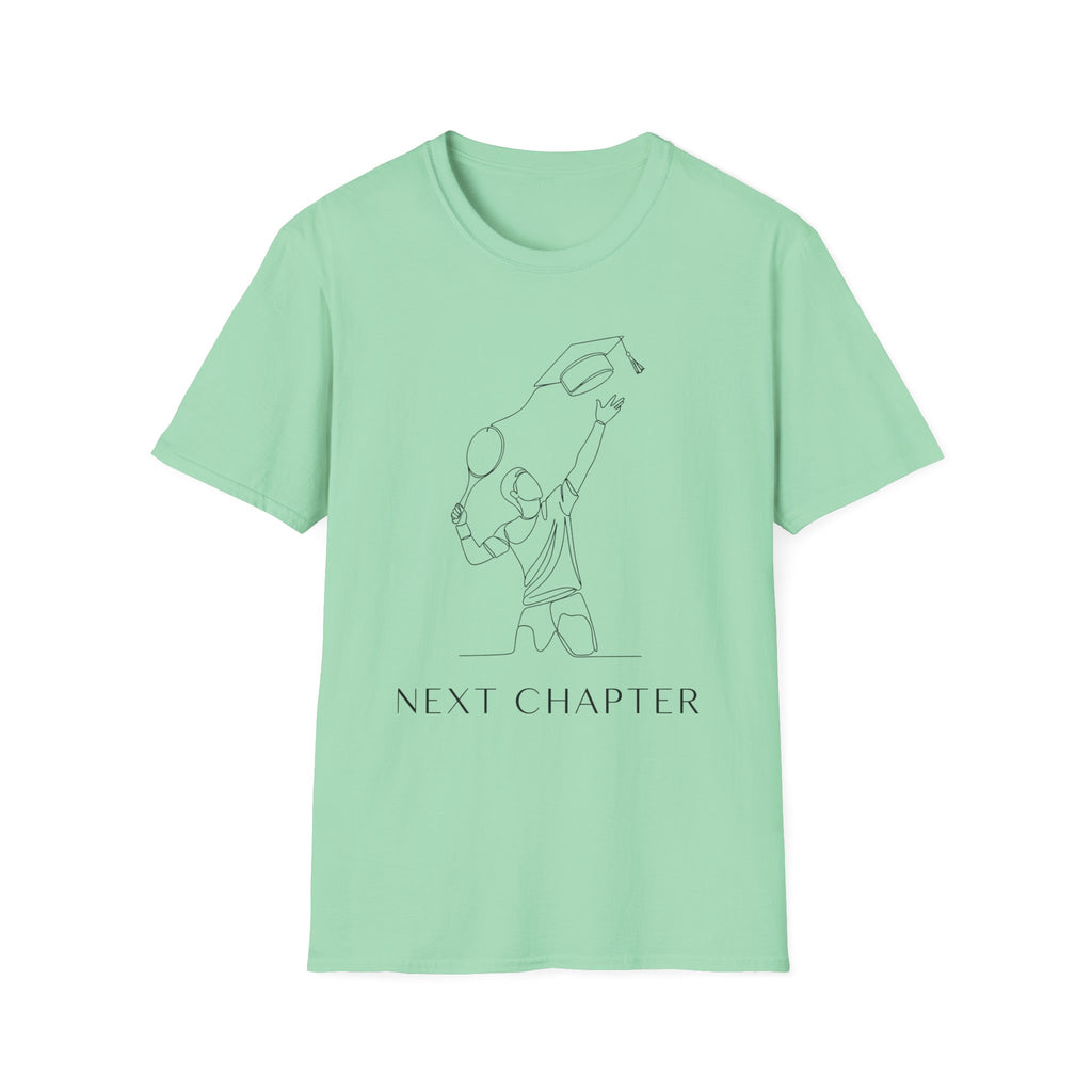 Graduation T-shirt — Minimal Line Art "Next Chapter"