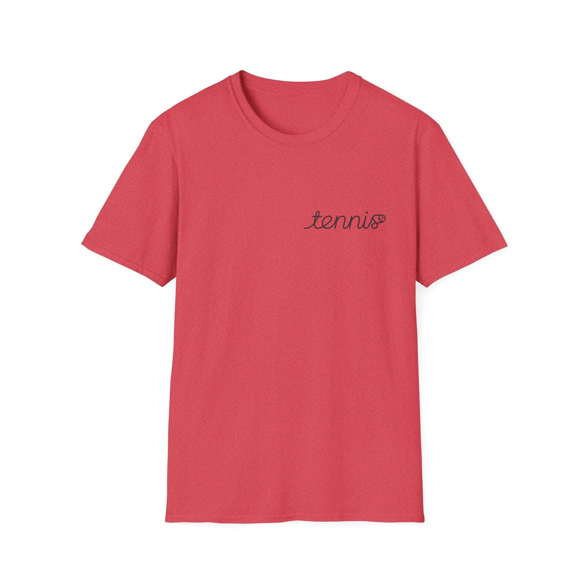 Tennis Script T-Shirt — Minimal Athletic Tee for Players & Fans