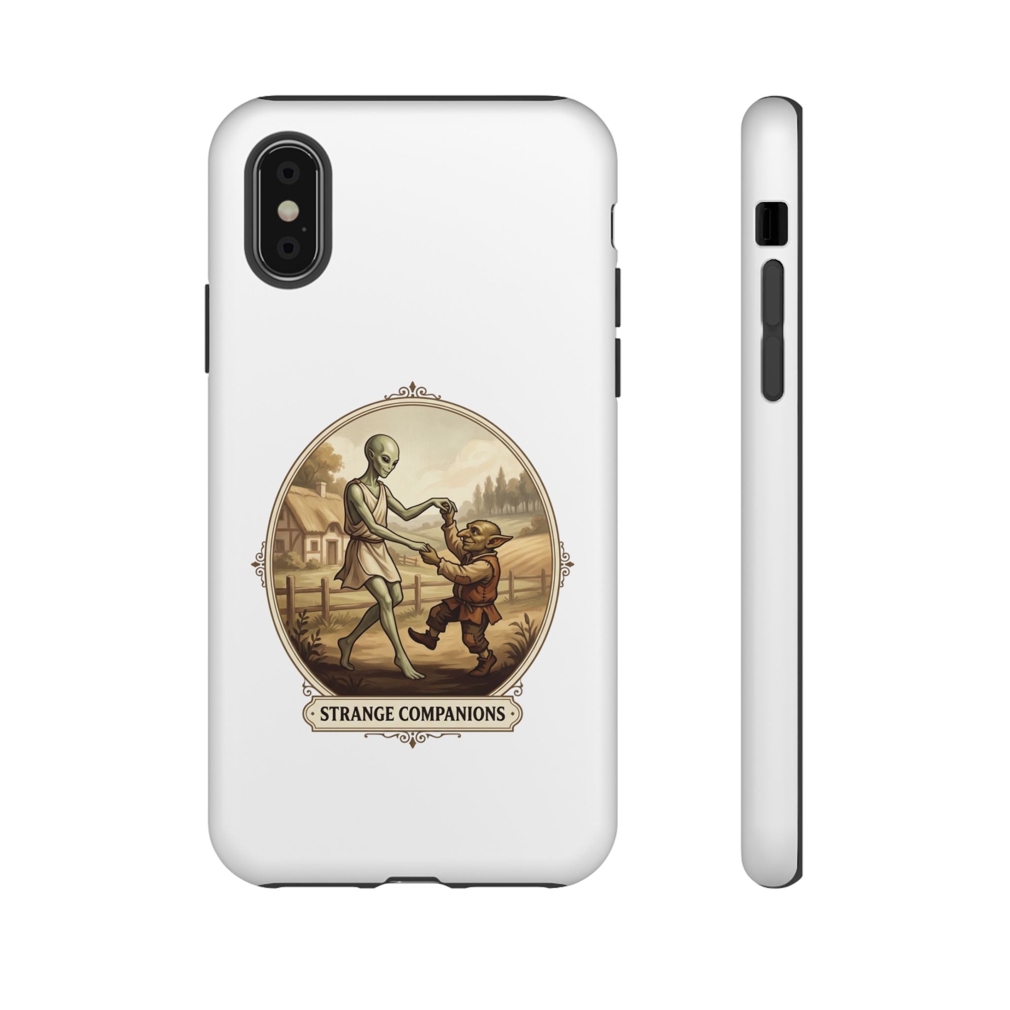 Phone Case — Vintage 'Strange Companions' Alien & Child Illustration