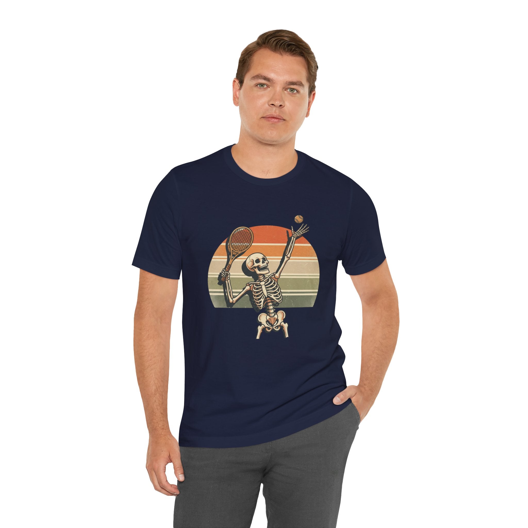 Skeleton Tennis Vintage Sunset Tee