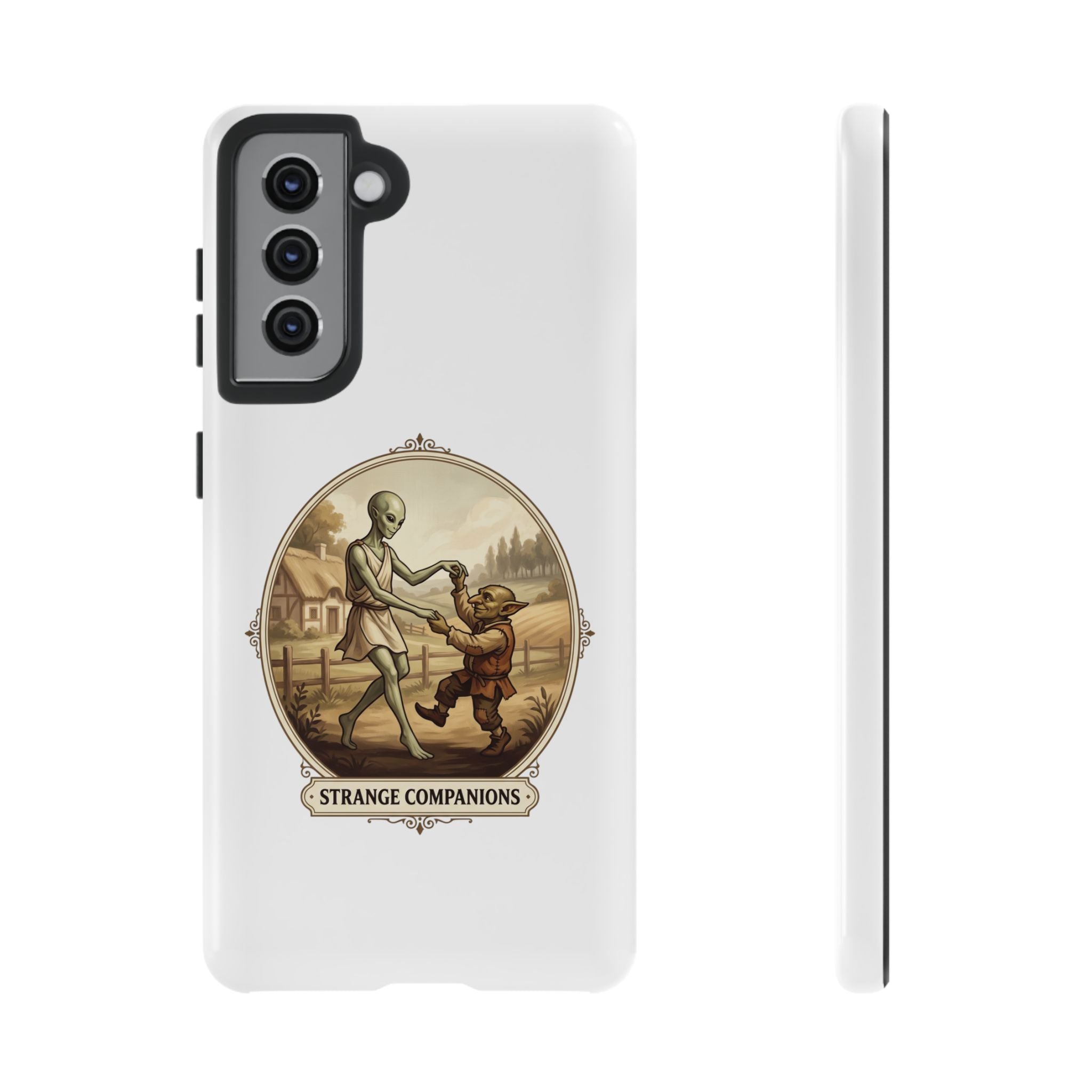 Phone Case — Vintage 'Strange Companions' Alien & Child Illustration