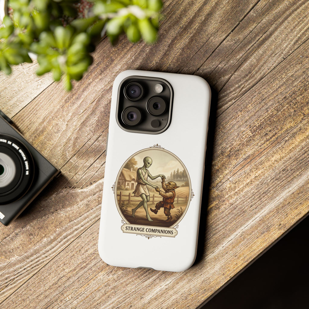 Phone Case — Vintage 'Strange Companions' Alien & Child Illustration