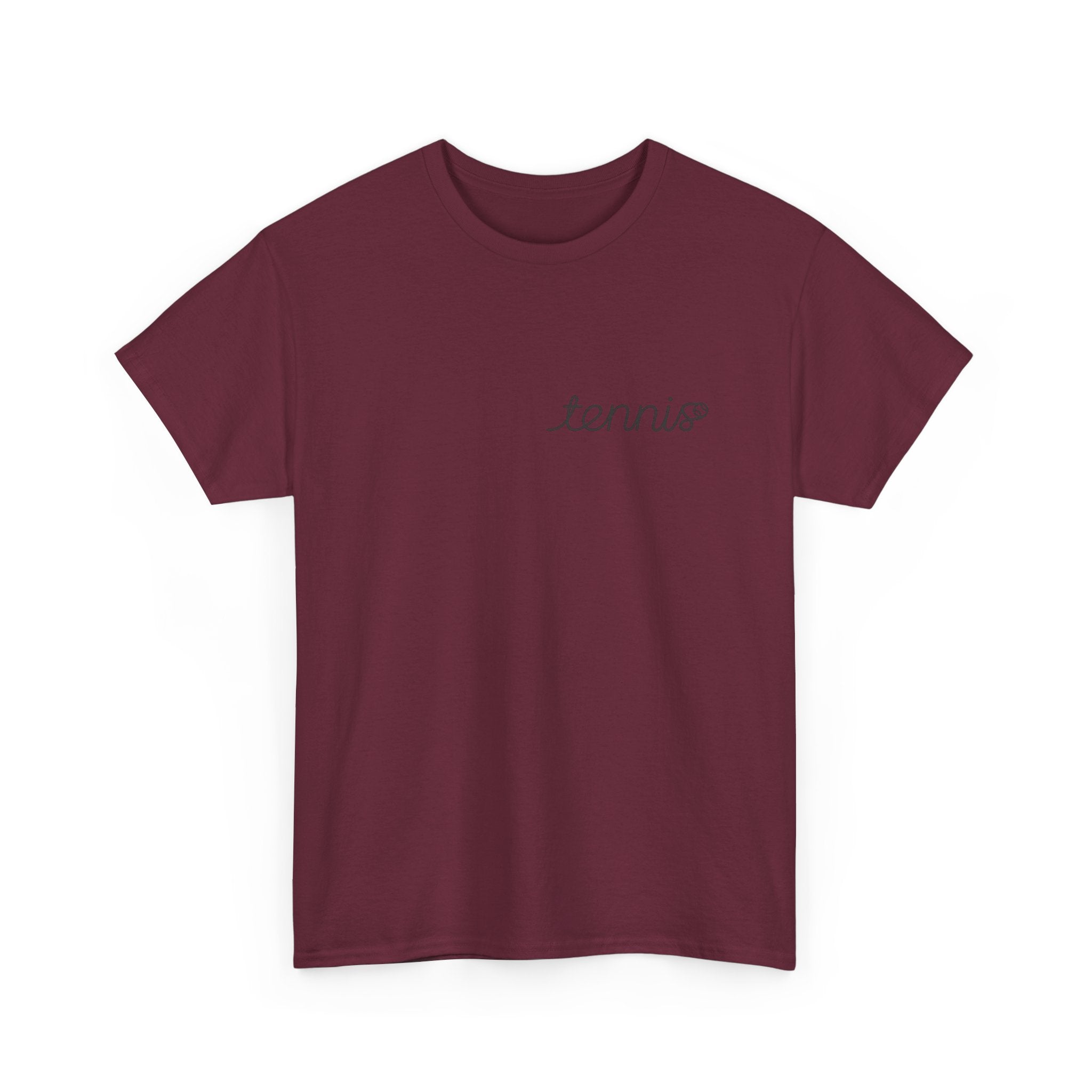 Tennis Serve Line Art Tee — Minimalist Tennis T-Shirt