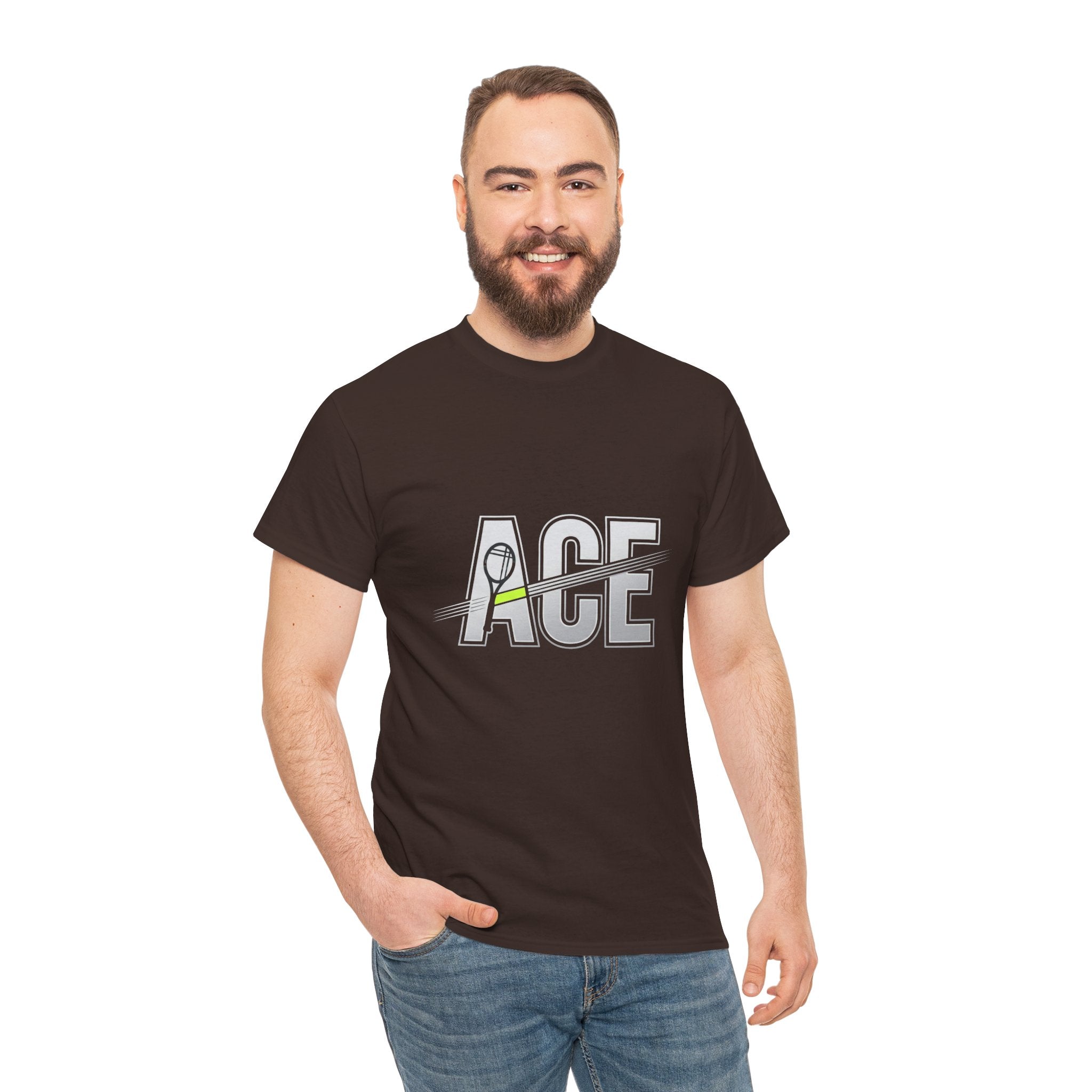 Ace Graphic Tee — Minimal Tennis 'ACE' Design