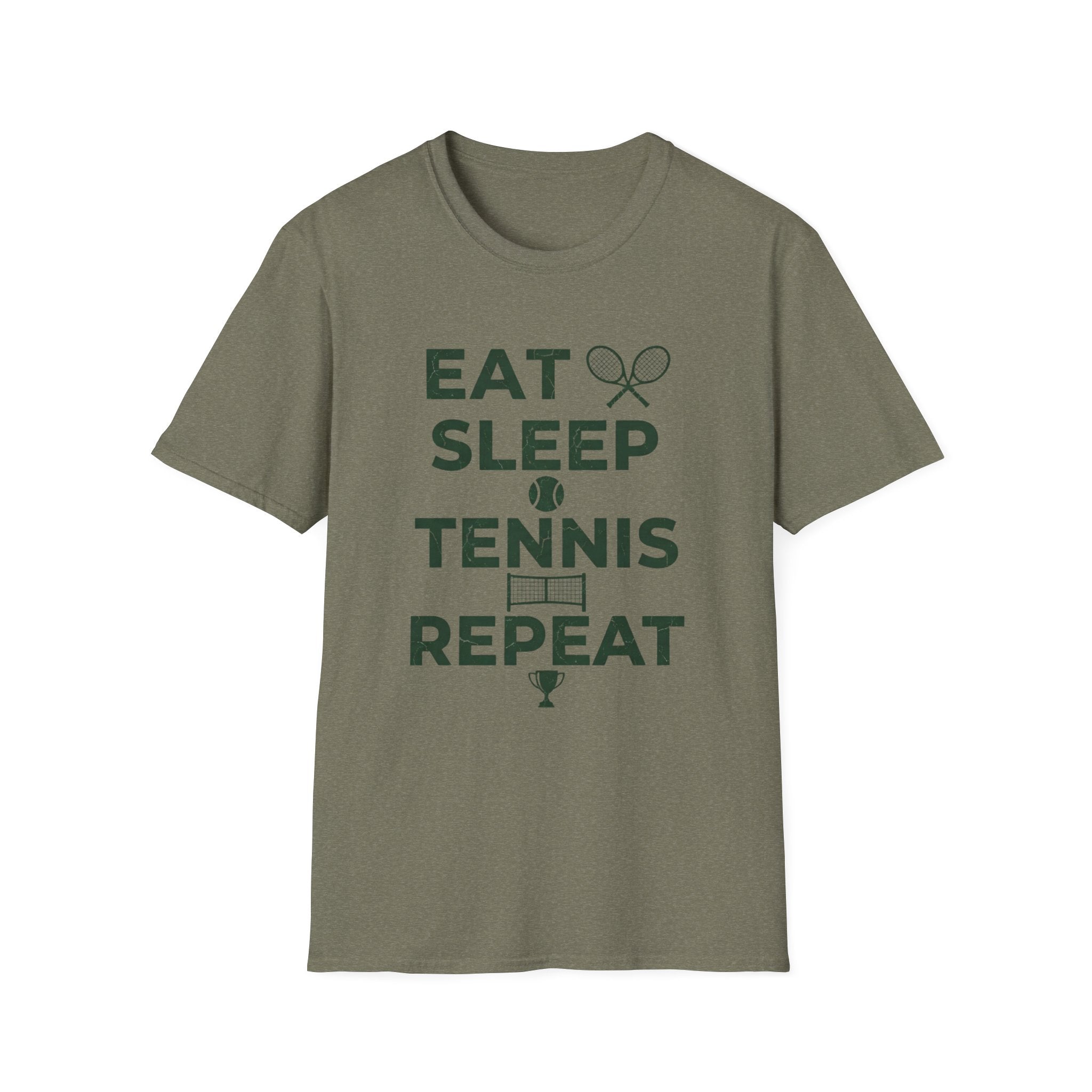 Eat Sleep Tennis Repeat Tee — Tennis Lover T-Shirt