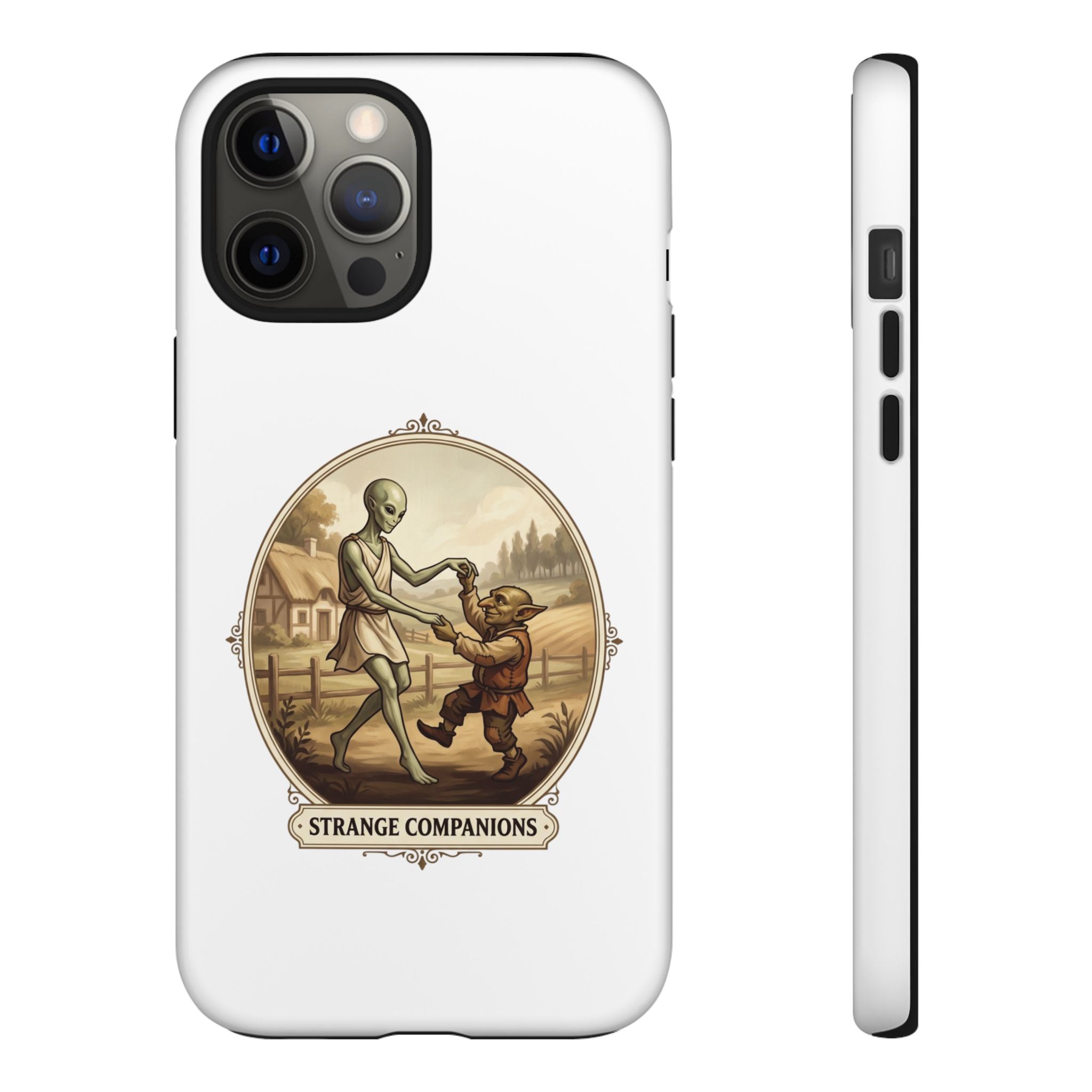 Phone Case — Vintage 'Strange Companions' Alien & Child Illustration