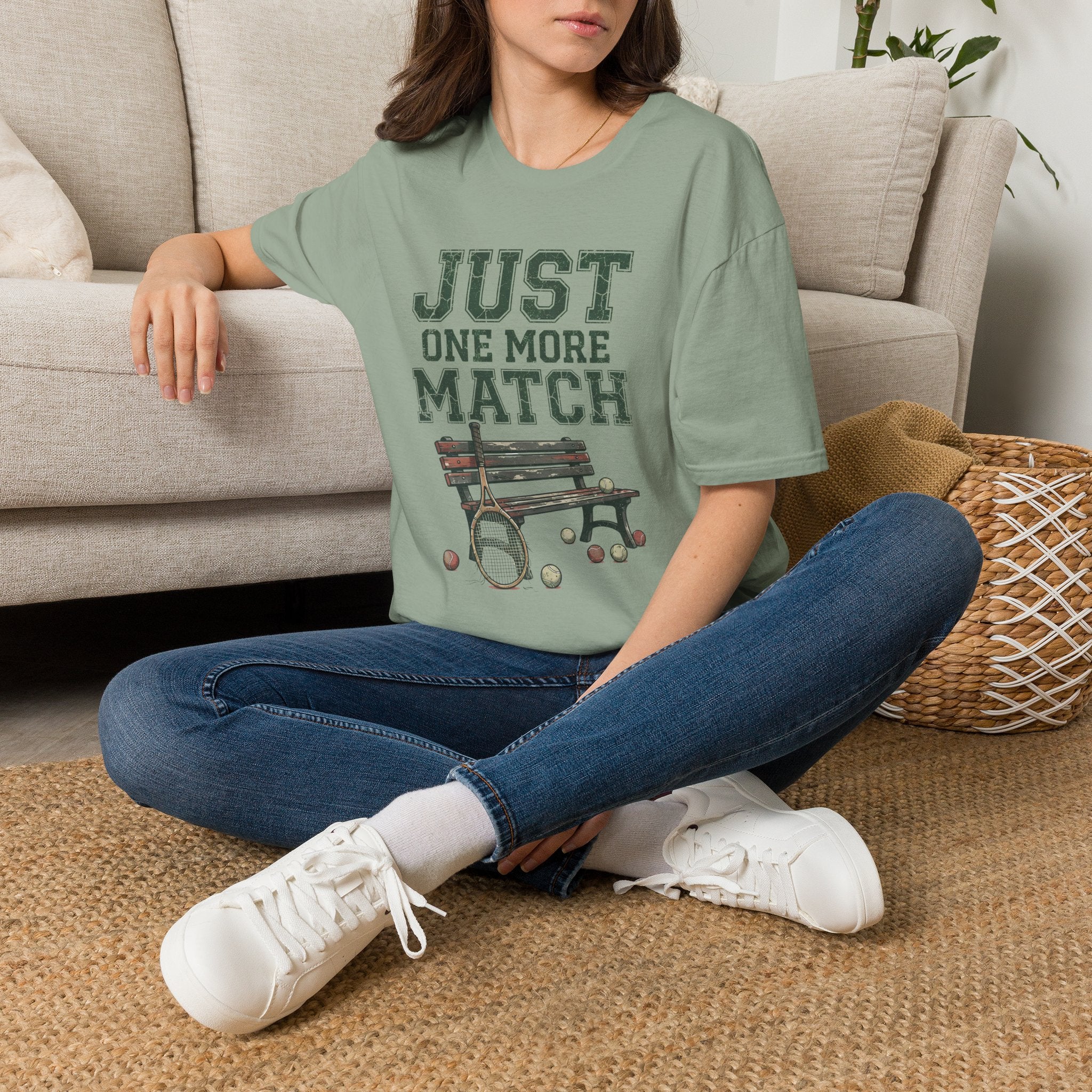 T-Shirt — “Just One More Match” Lawn Bowling / Bocce Casual Tee