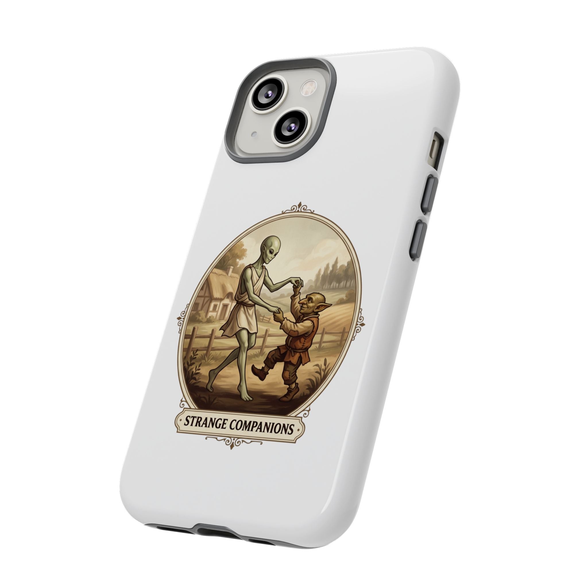Phone Case — Vintage 'Strange Companions' Alien & Child Illustration