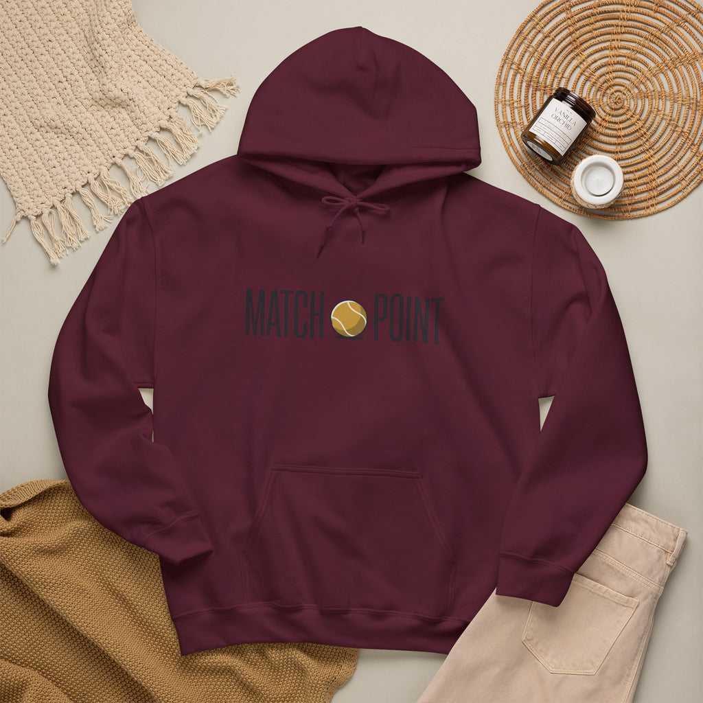 Match Point Tennis Hoodie — 'MATCH POINT' Graphic Pullover
