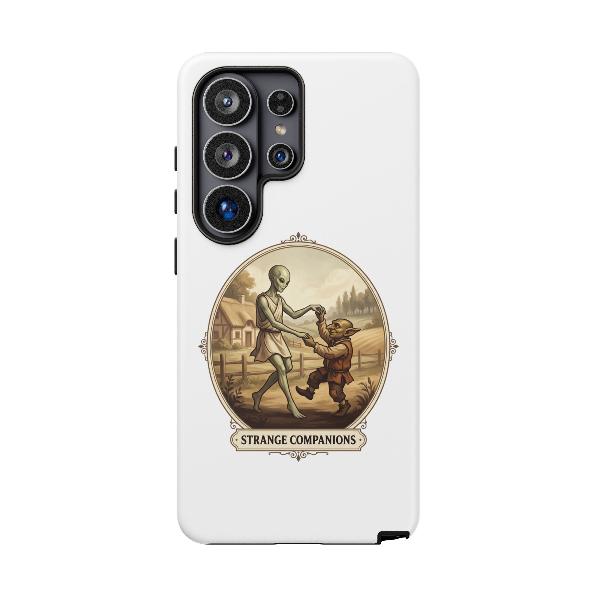 Phone Case — Vintage 'Strange Companions' Alien & Child Illustration